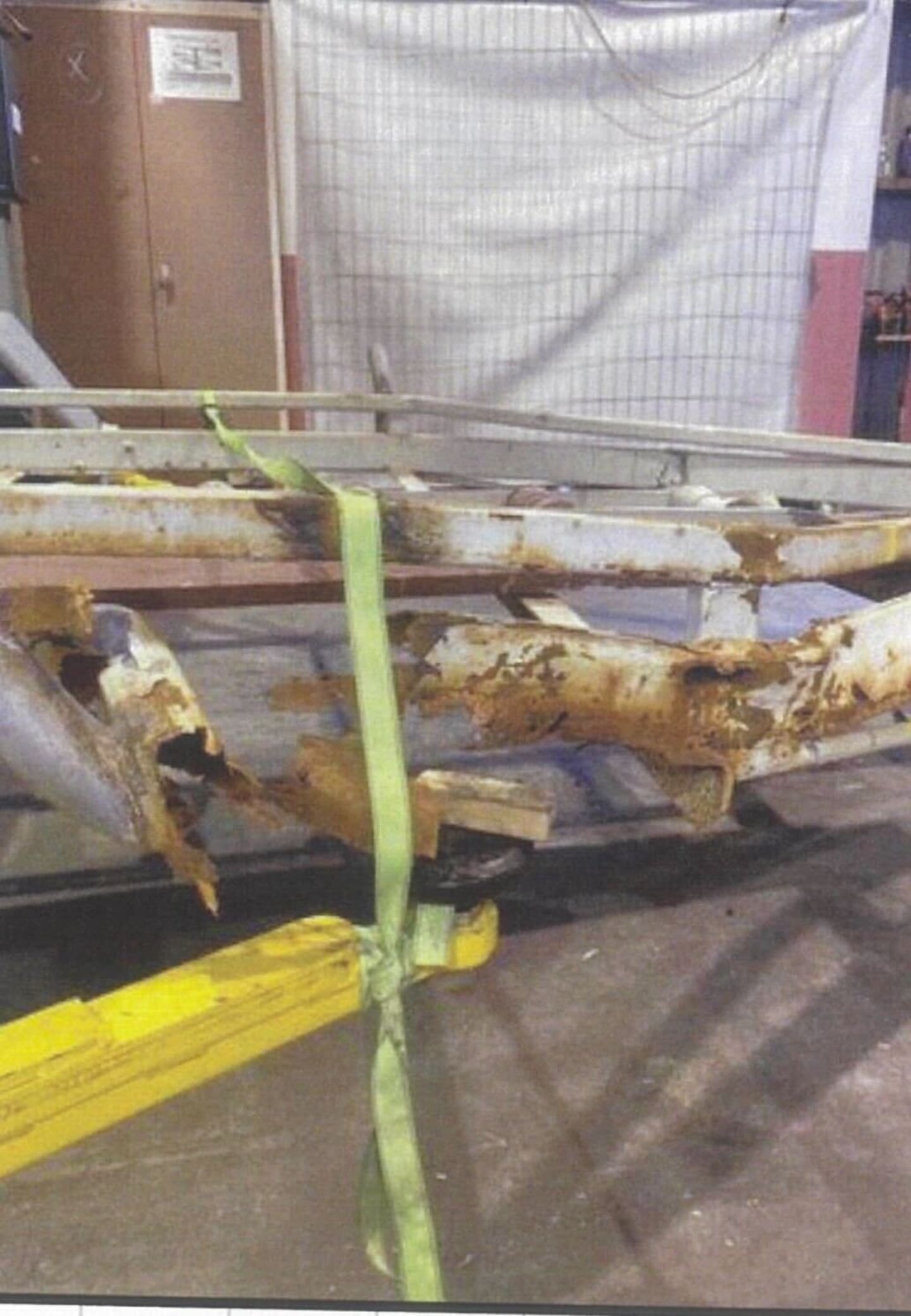 Pictures show the trailer was "extremely corroded". Photos / Police