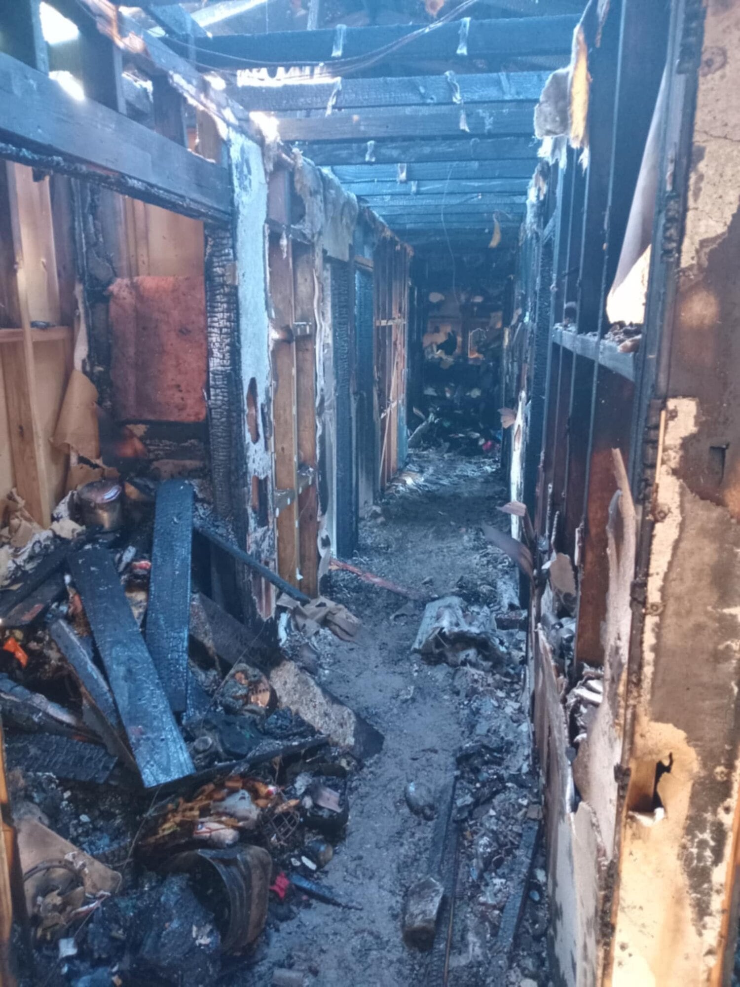  The fire has been classified as undetermined. Photo / Supplied