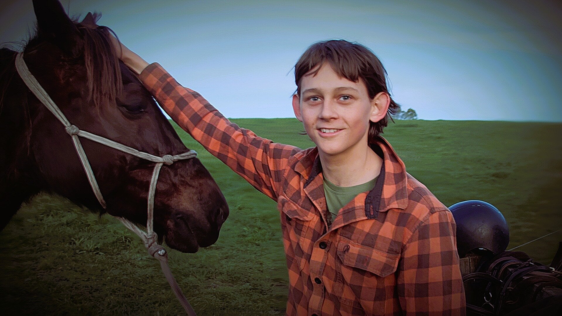 Jai Taft Robertson with one of his horses. Photo / Kylie DellaBarca Steel