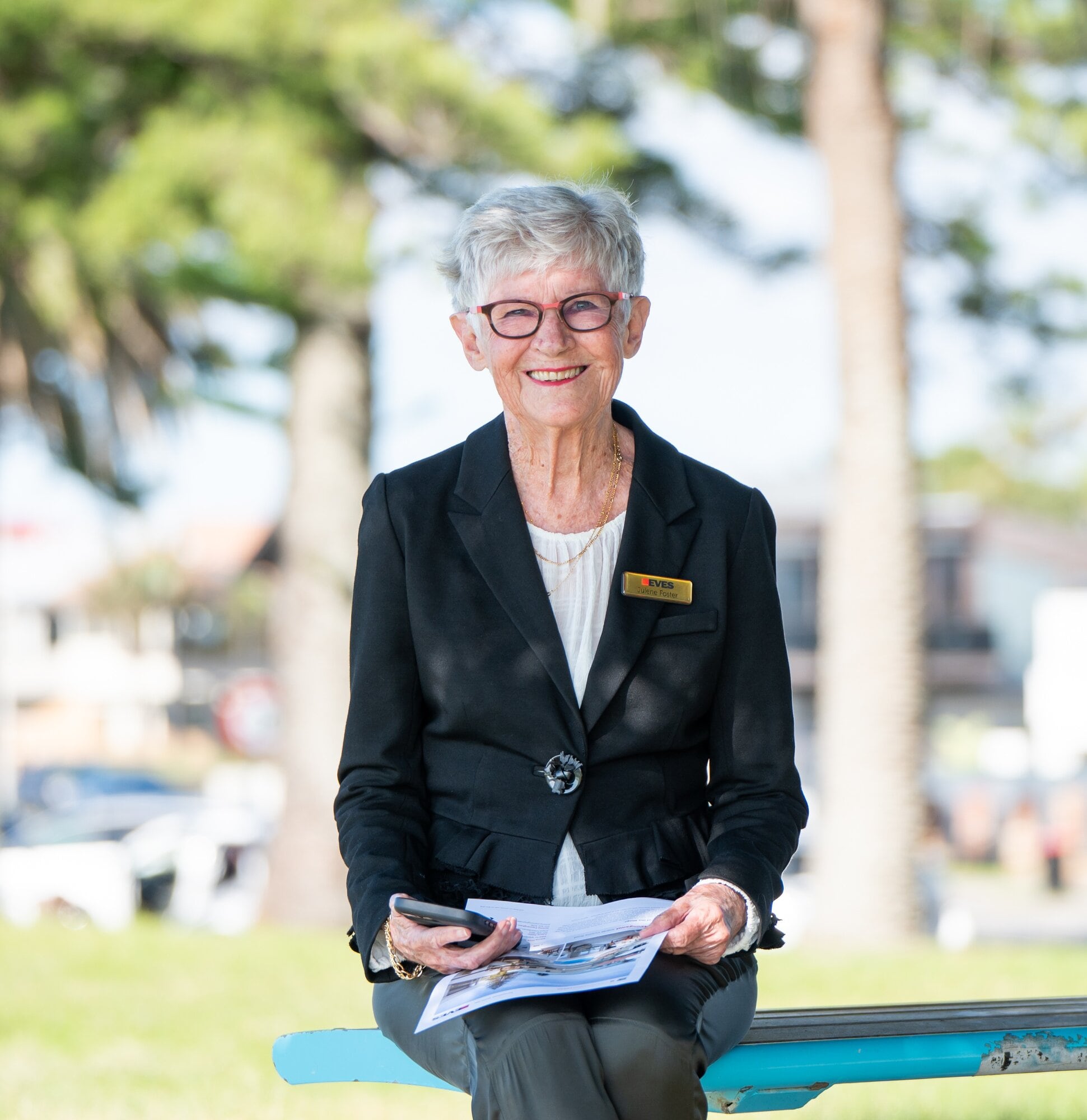  Julene Foster has been selling house in the Mount-Pāpāmoa area for an impressive 46 years and isn’t keen on retiring just yet. Photo / Brydie Thompson