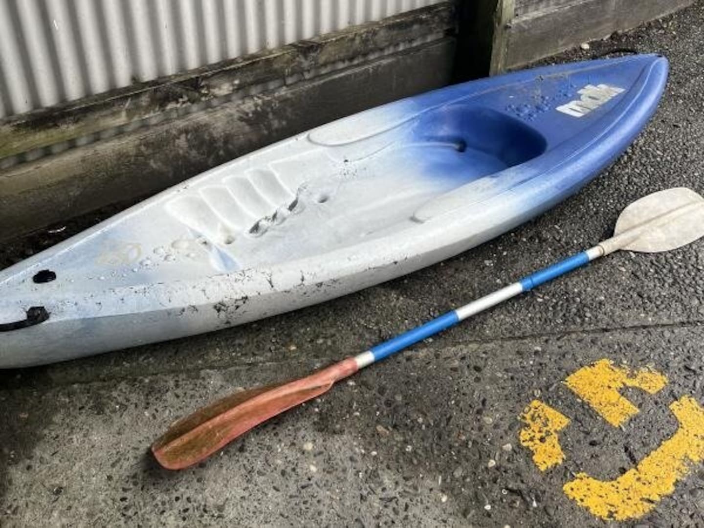 A kayak was found washed up near Blaketown, West Coast, shortly after a person was reported being seen swept out to sea in the area.