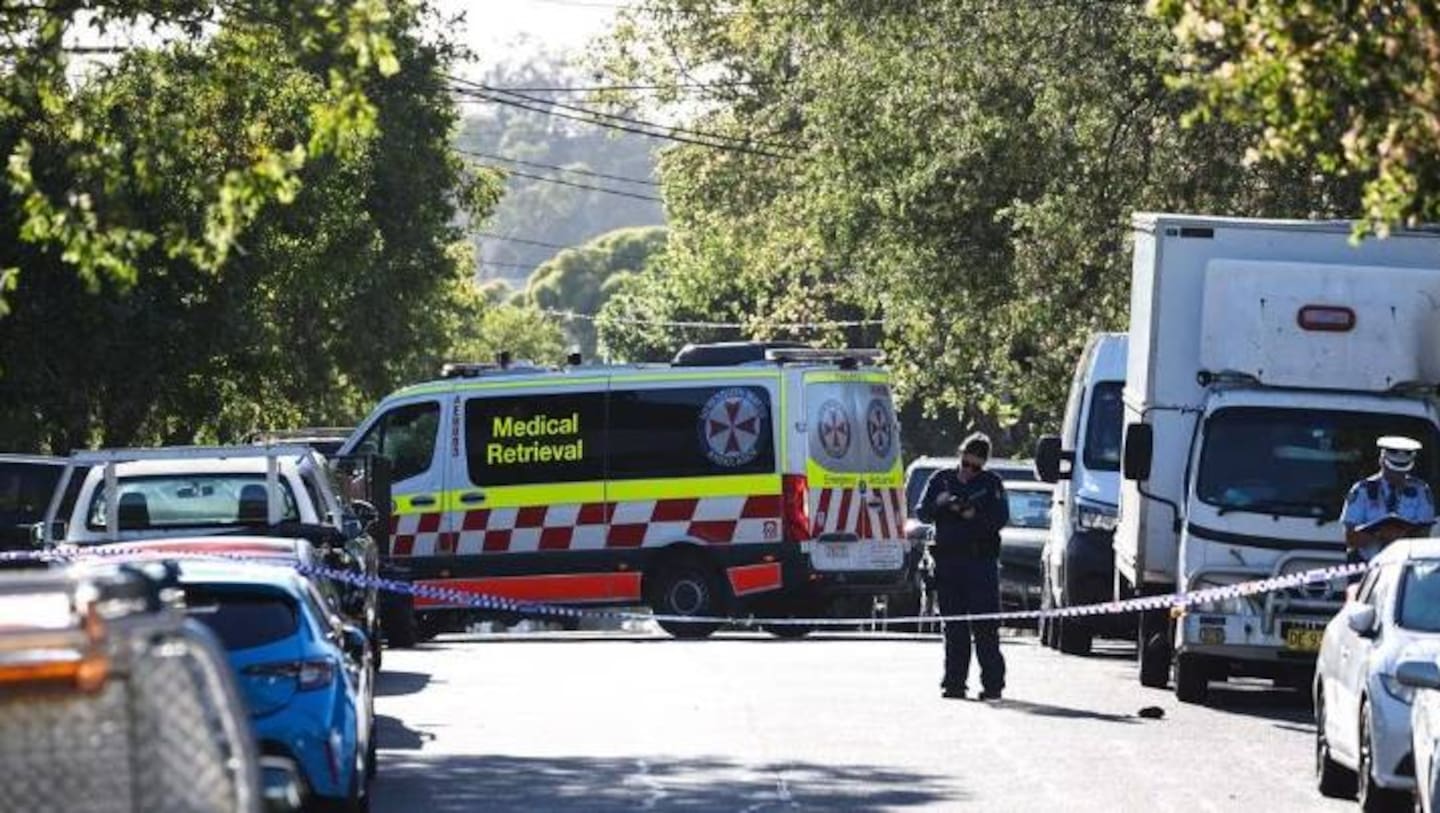 An eyewitness heard multiple shots fired on Macquarie St in Greenacre. Photo / NewsWire, Gaye Gerard