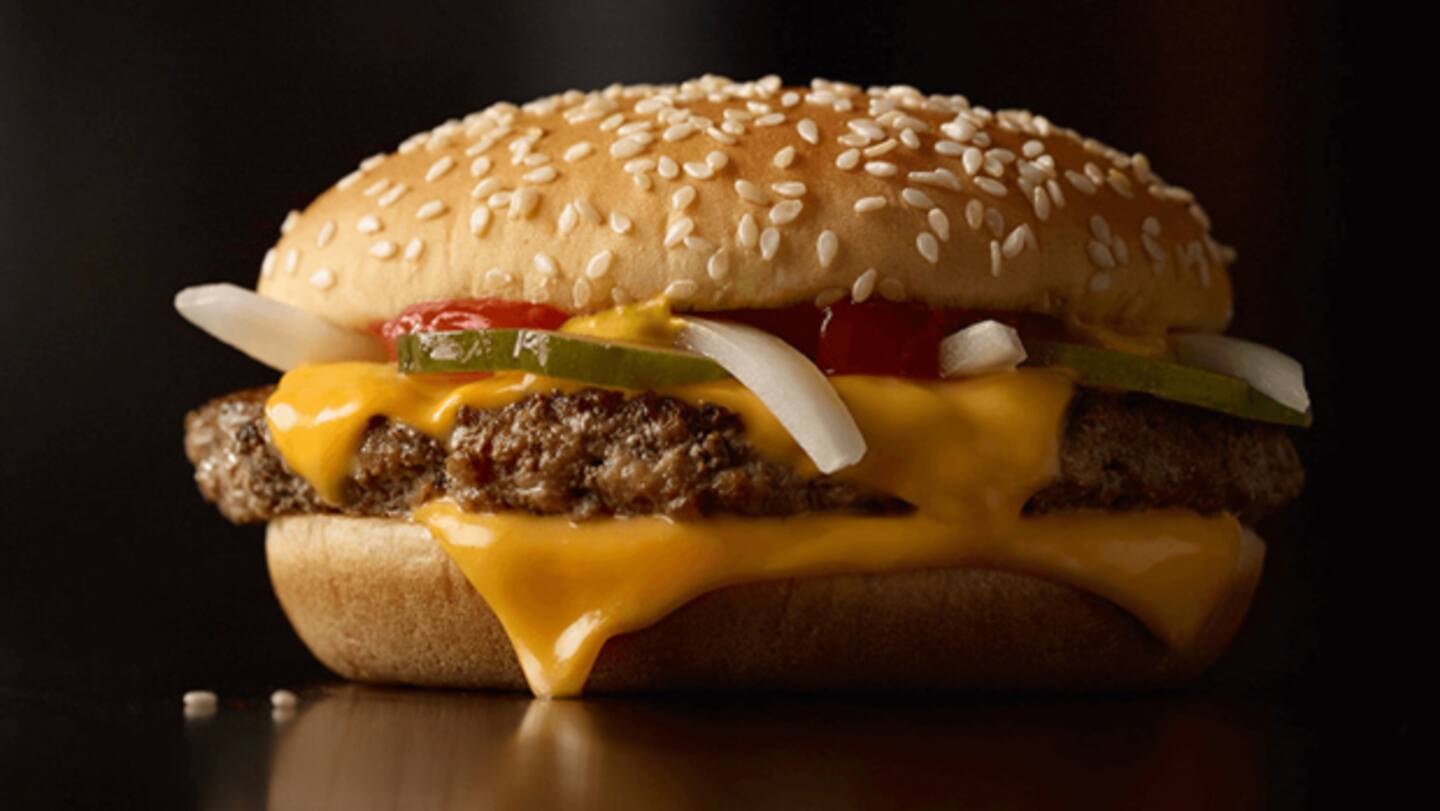 A McDonald's Quarter Pounder.