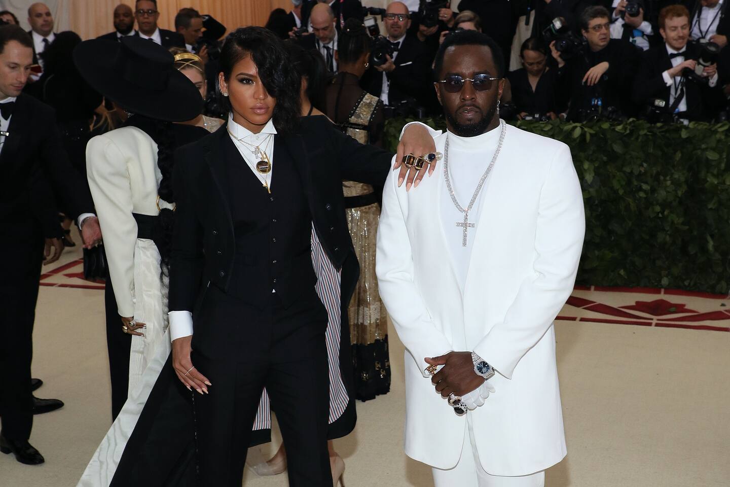 Cassie and Diddy "Heavenly Bodies: Fashion & the Catholic Imagination", the 2018 Costume Institute Benefit at Metropolitan Museum of Art on May 7, 2018 in New York City. Photo / Getty Images