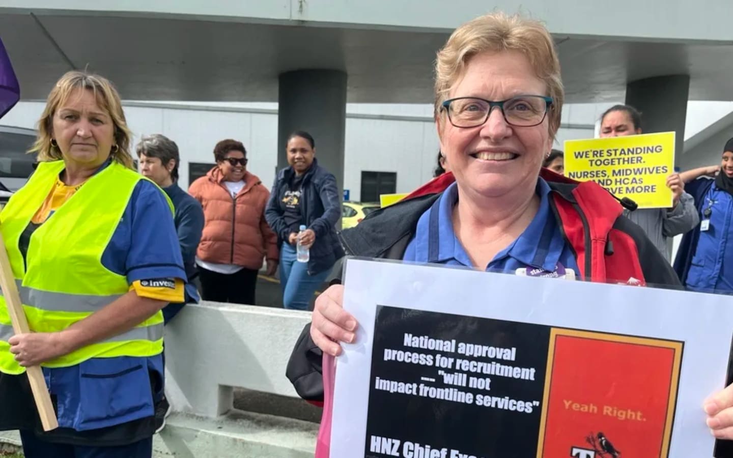 Waikato Hospital emergency department nurse and union delegate Tracy Chisholm. Photo / Natalie Akoorie, RNZ