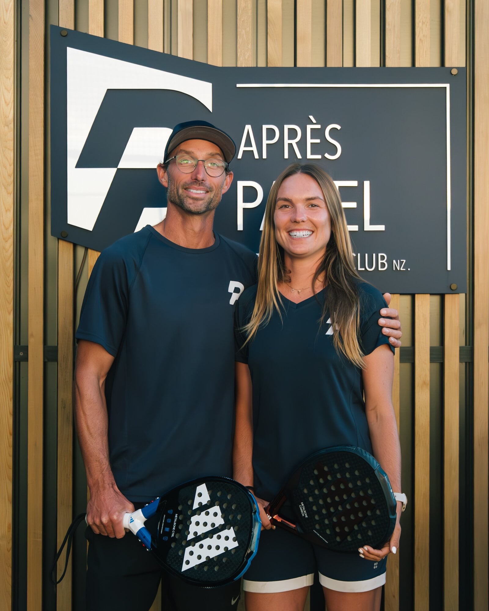 Padel Club NZ owners Tony and Rachel Sweetman.
