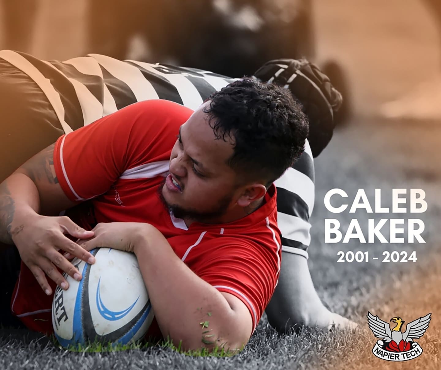 Caleb Baker was a talented rugby player. Photo / Napier Technical Sports Club