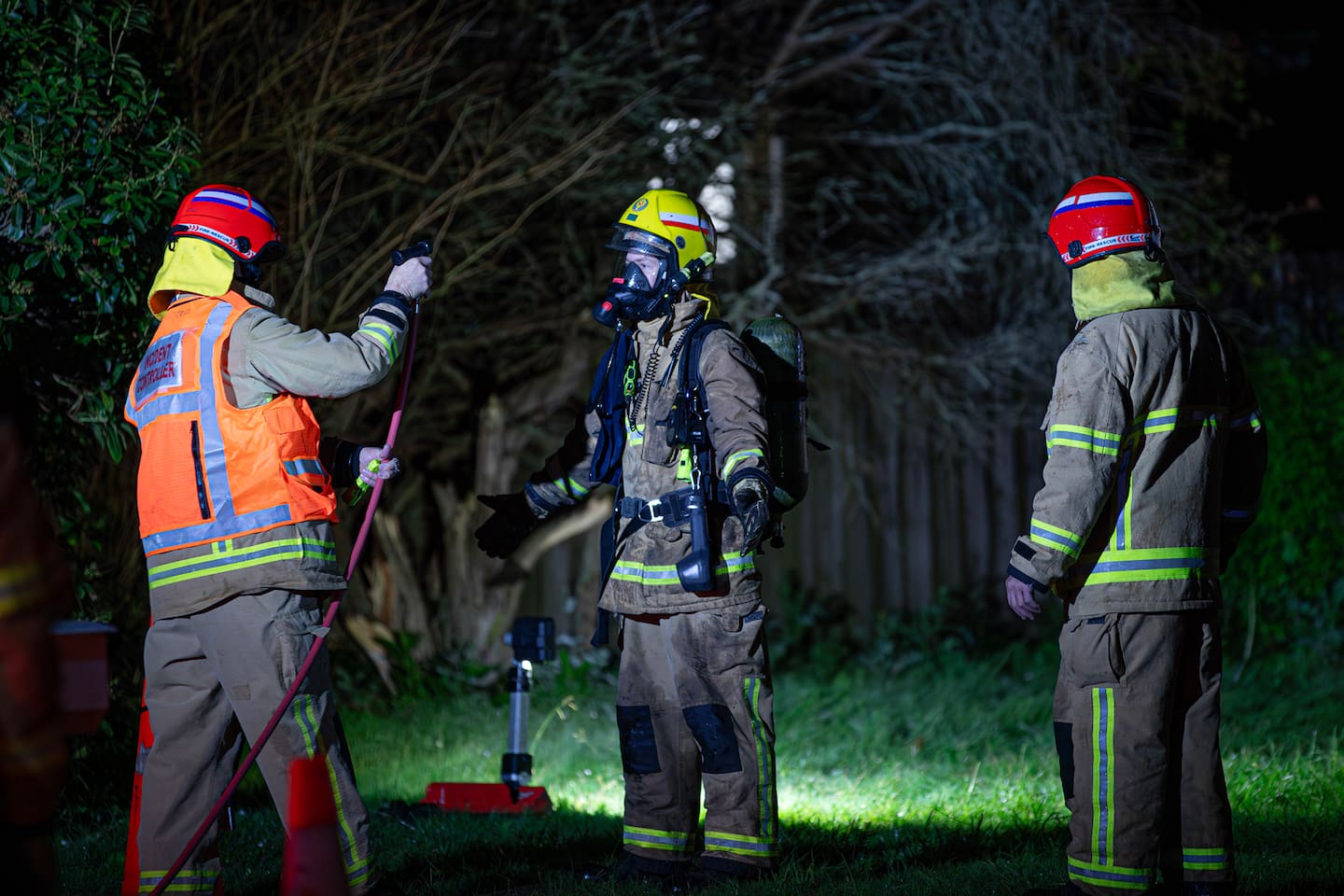 Firefighters were at the scene of a house fire on Sunburst St in Papakura. Photo / Hayden Woodward