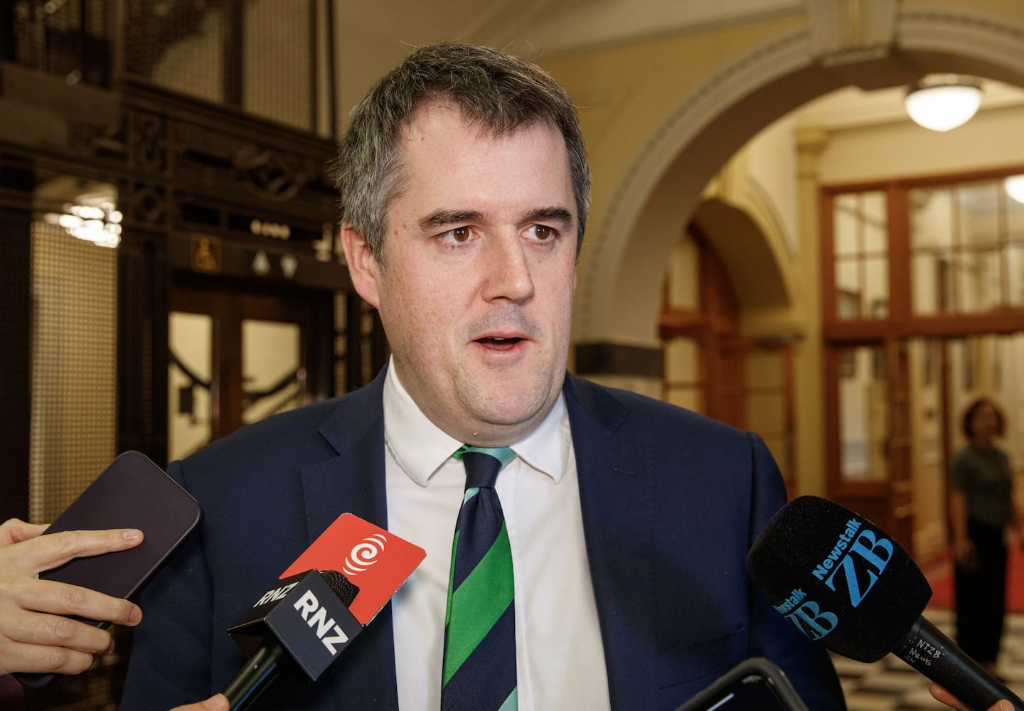 Transport Minister Chris Bishop made the announcement on Wednesday. New Zealand Herald photograph by Mark Mitchell