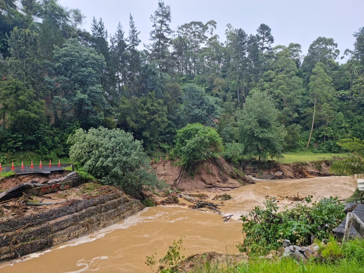 The bridge on No.4 Road in Te Puke was washed out back in 2023. Photo / Tyson Smith