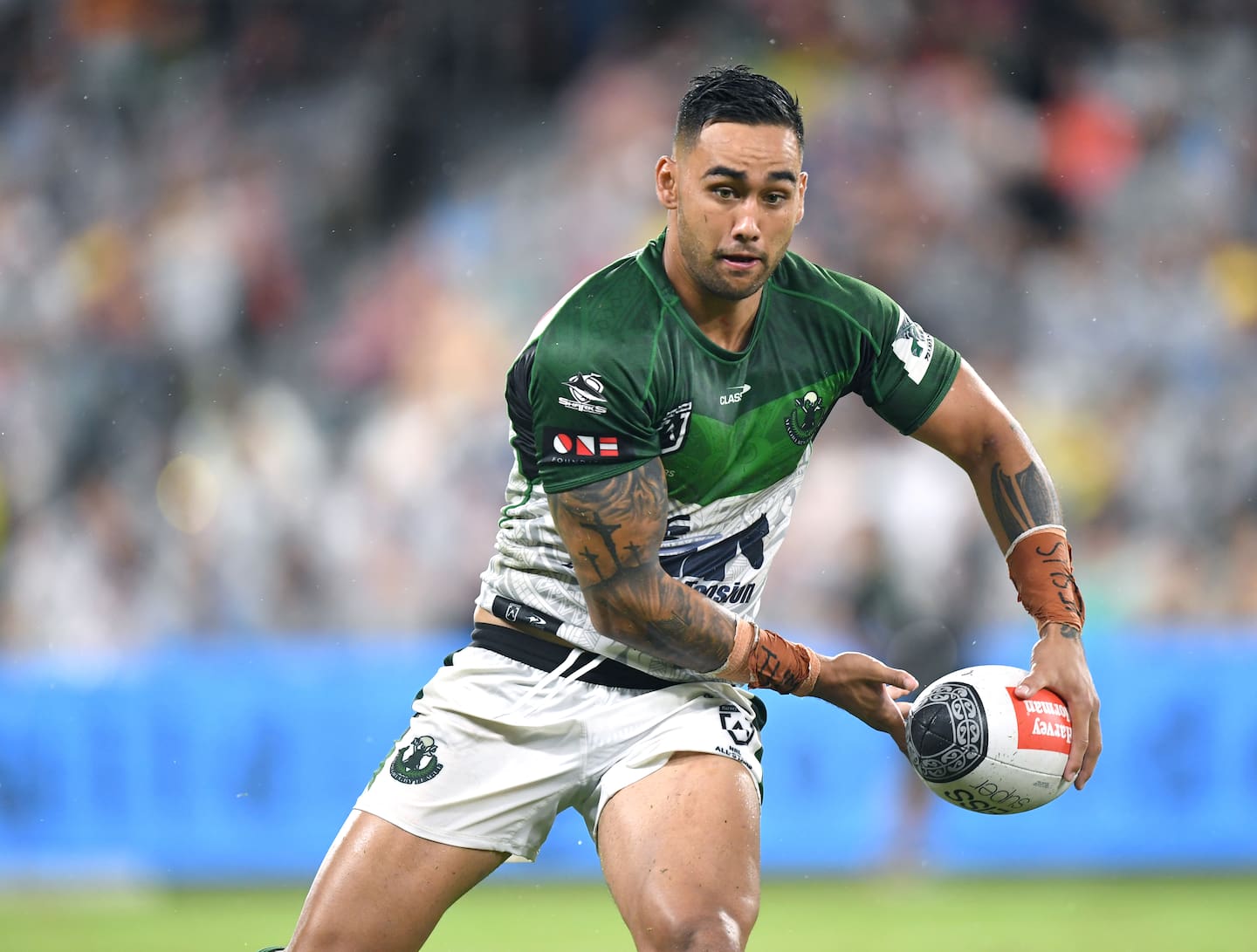 Briton Nikora qualifies to play for Queensland under the revamped State of Origin eligibility rules. Photo / NRL