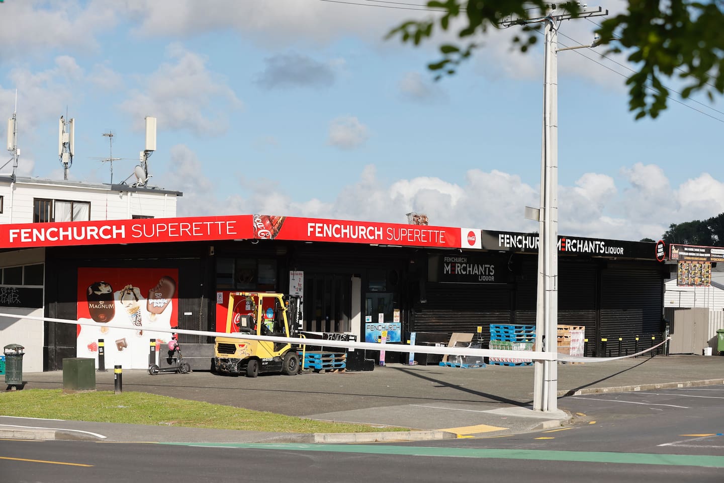 A Glen Innes block of shops is under a cordon after a stabbing overnight.