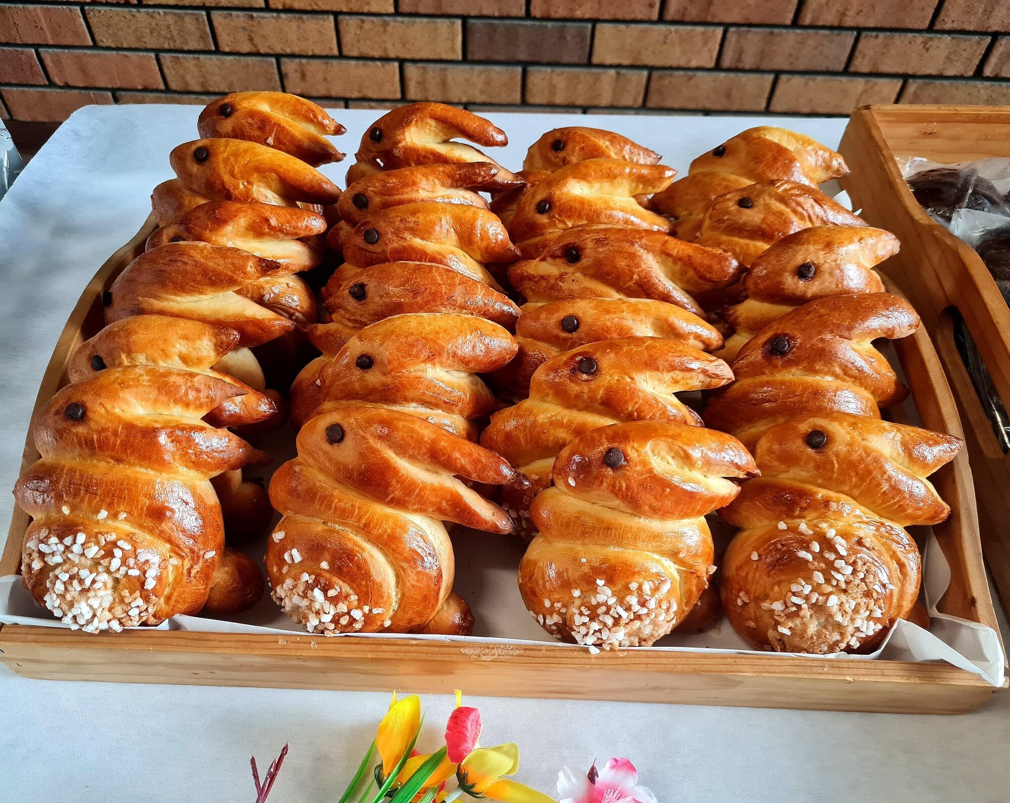 Easter bunnies created by Noel Remacle’s Toi Ohomai students. Photo / Supplied