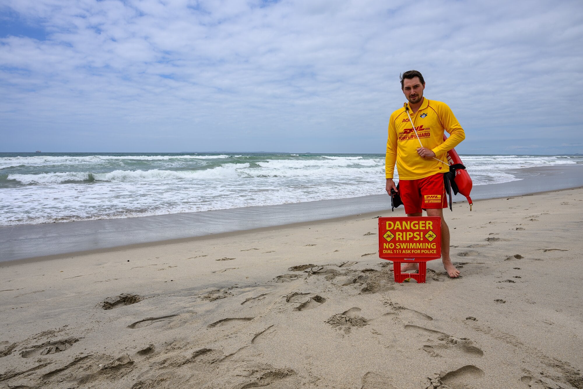  In November 2025, Eastern region lifesaving manager Chaz Gibbons-Campbell highlighted the dangerous rip near the Otira Close beach access.  Photo / David Hall