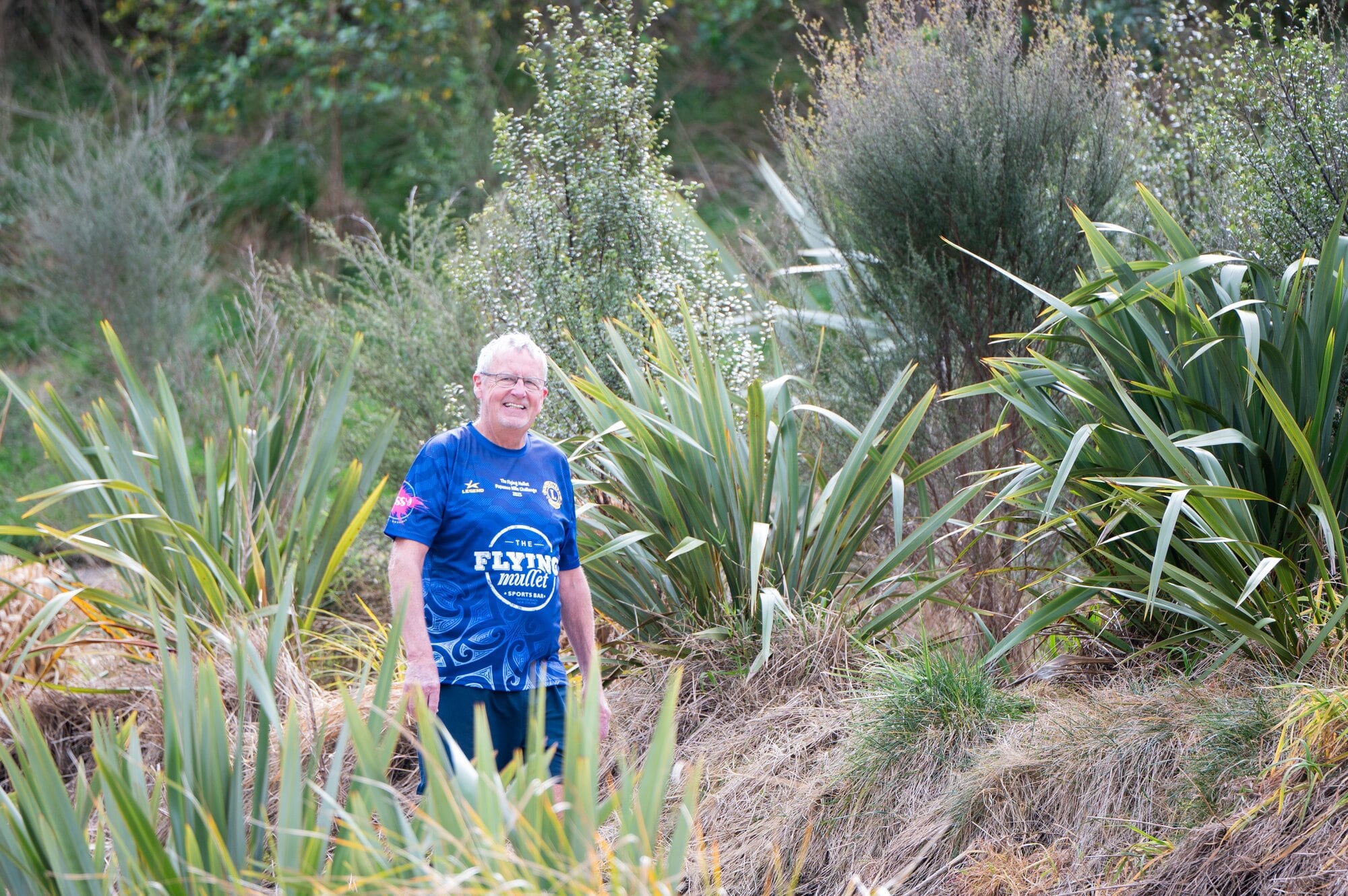 Papamoa Lion Steven Jensen invites people to enter the Flying Mullet Papamoa Hill Challenge. Photo / Brydie Thompson