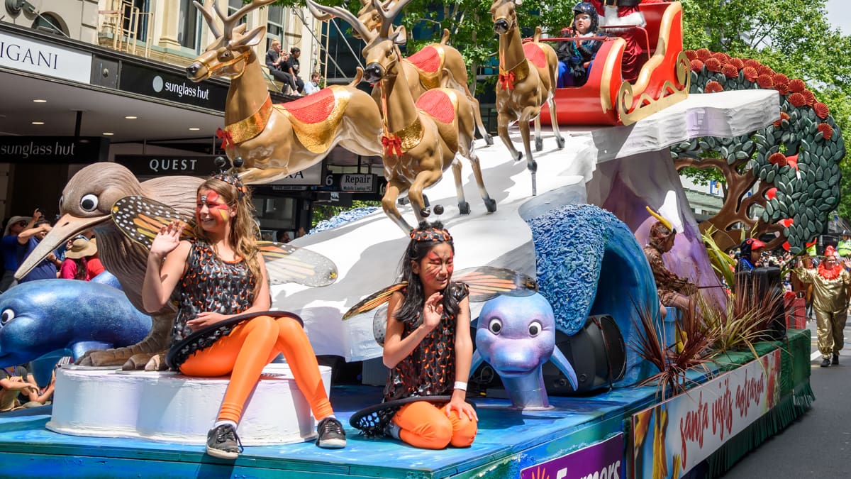 Santa Claus is coming to Auckland City today Santa Claus is coming to Auckland City today