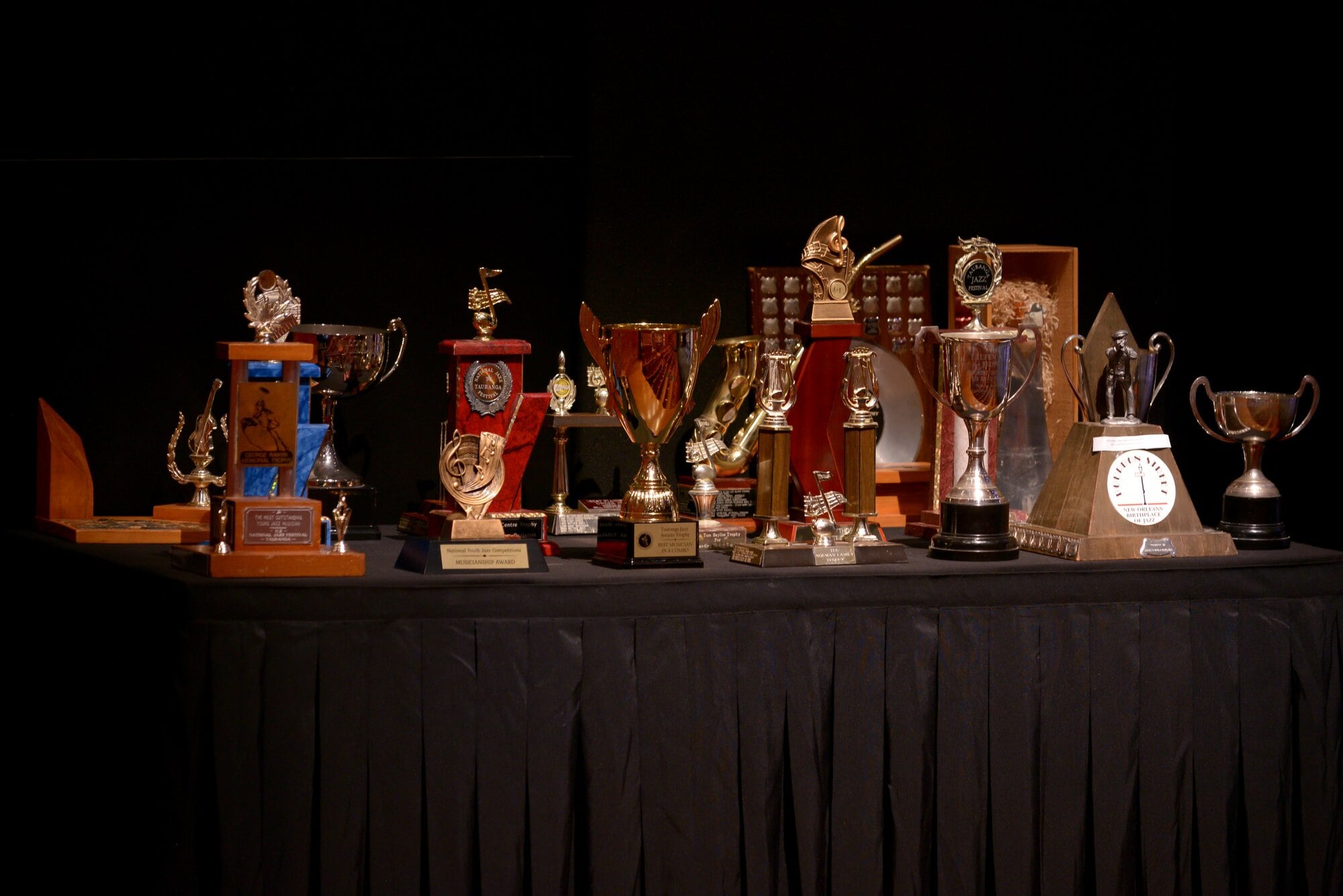  The trophy table. Photo / Supplied