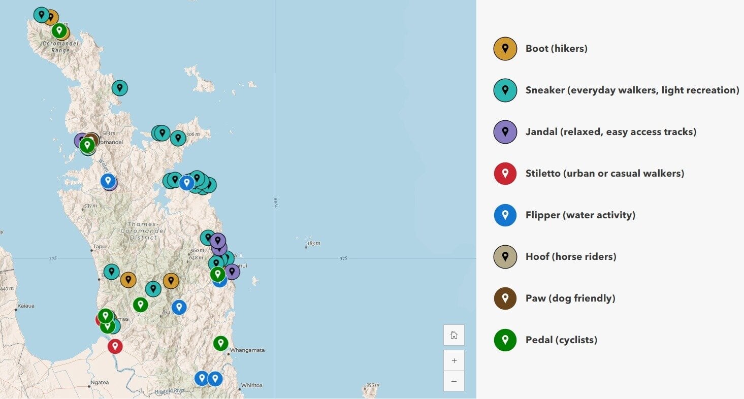  Thames-Coromandel Disrict Council launched a digital Tracks and Trail Guide.