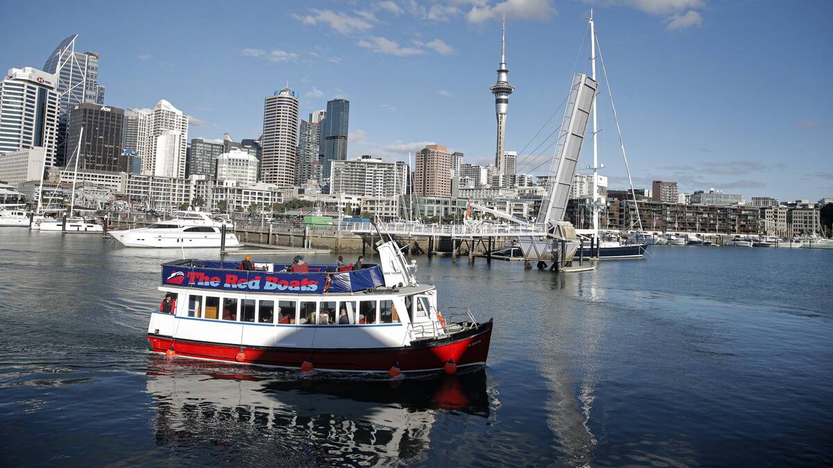 Ferry trial on Auckland waterfront Ferry trial on Auckland waterfront