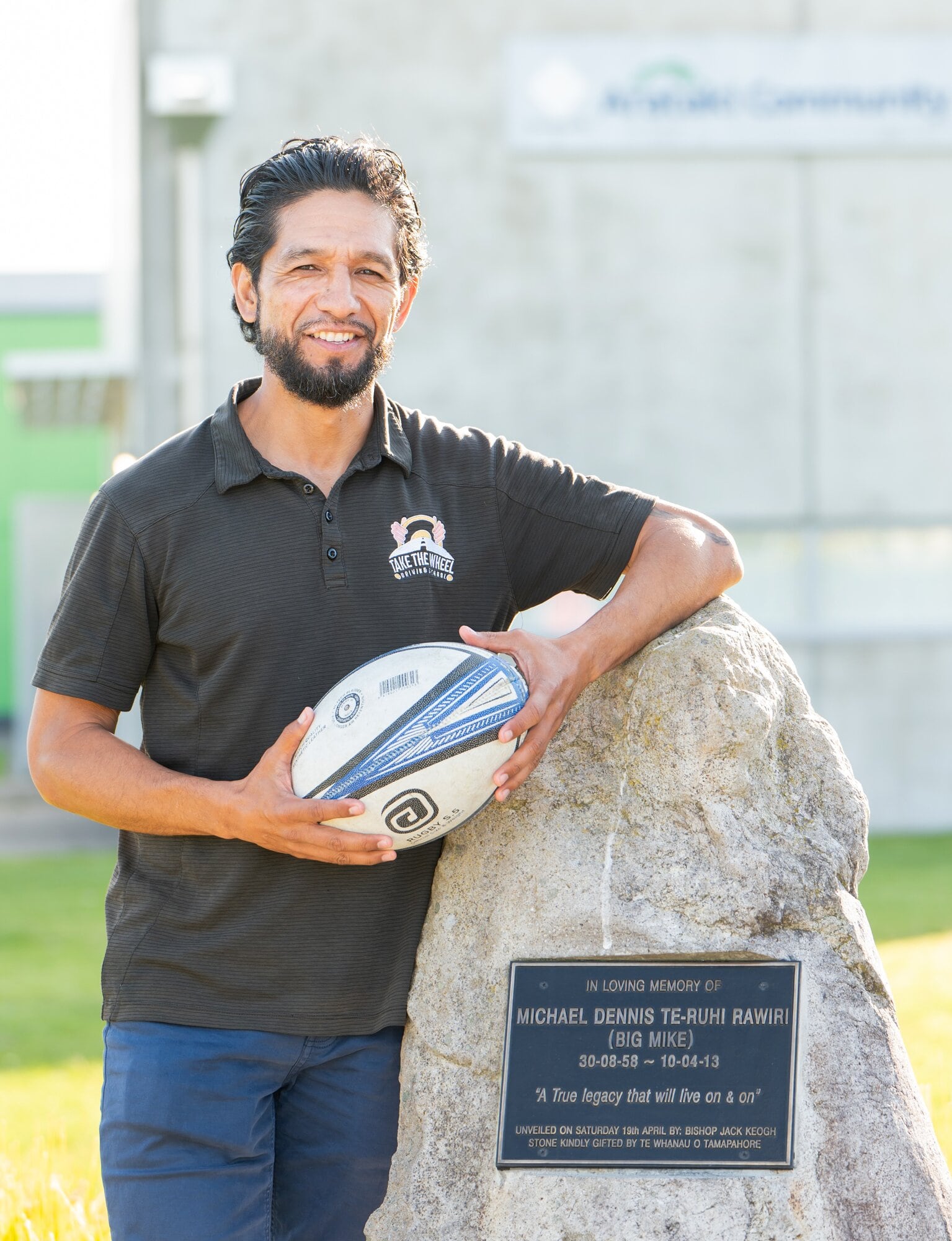  The dynasty –  Mickel Rawiri at the memorial to his Dad. Photo / Brydie Thompson