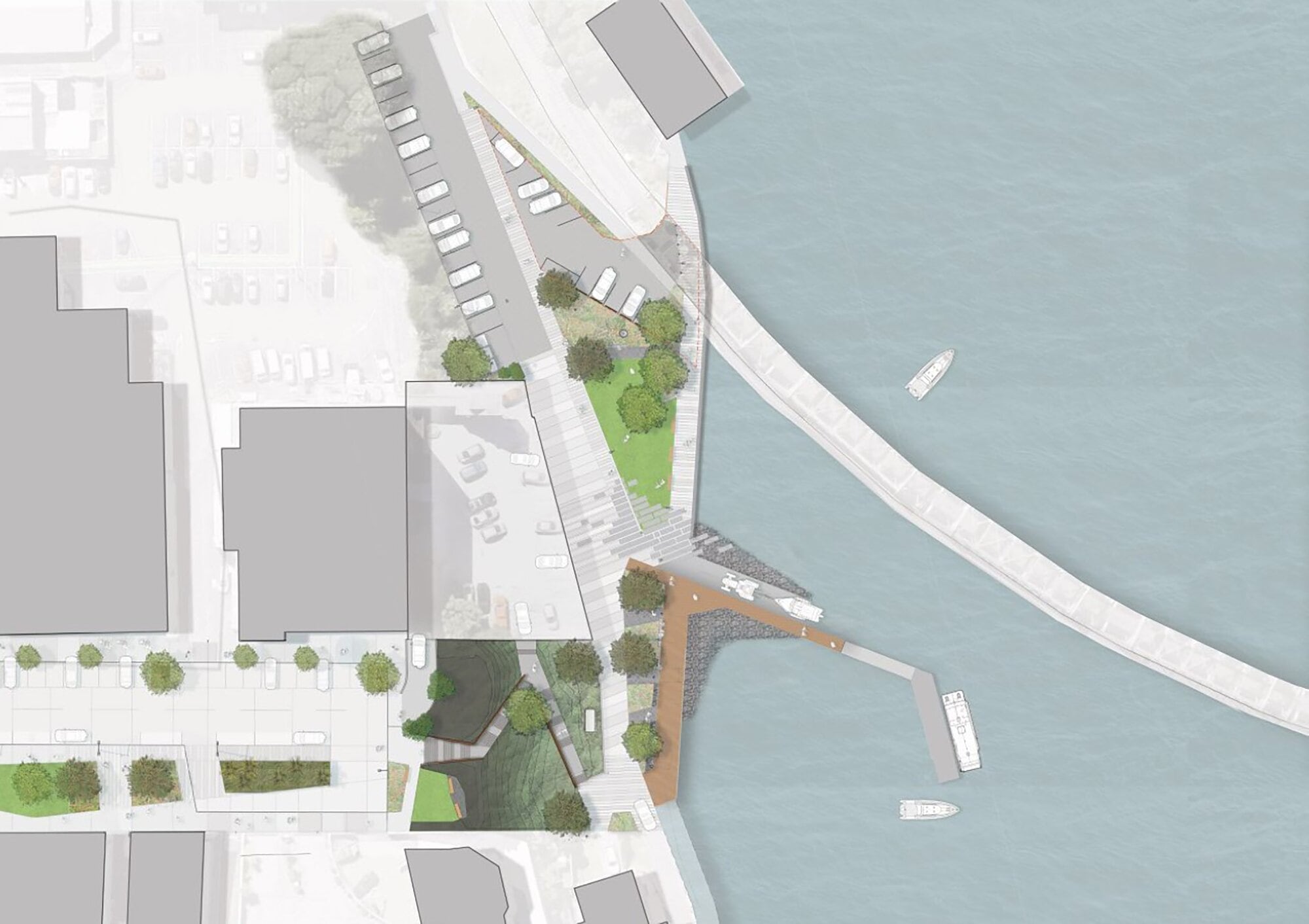 An aerial impression of the planned maritime emergency response facility. Image / Bay of Plenty Regional Council