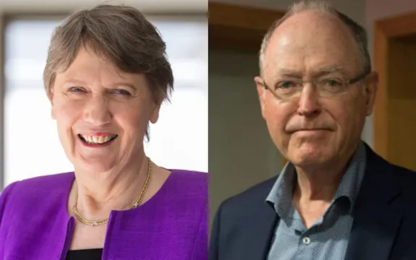 Helen Clark and Don Brash. Photo / RNZ