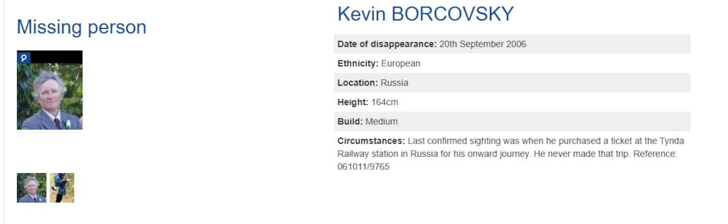 The police missing person listing. Photo / NZ Police