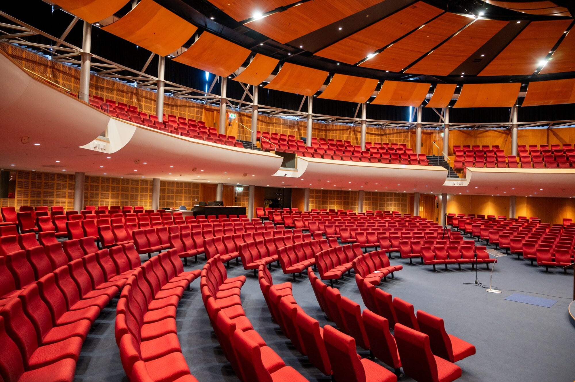 Inside the large auditorium at Holy Trinity Tauranga. Photo / Brydie Thompson.
