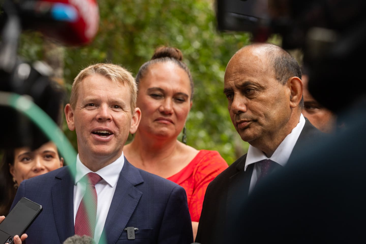 Labour MP Willie Jackson (right) has endorsed the position of his leader Chris Hipkins (left). Photo / Jason Dorday