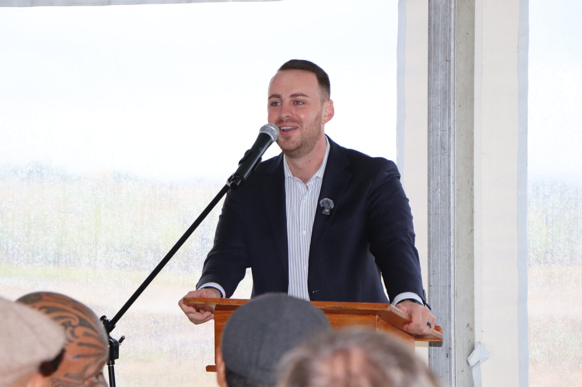 Bay of Plenty MP Tom Rutherford at the Pāpāmoa East Interchange opening ceremony. Photo / Ayla Yeoman