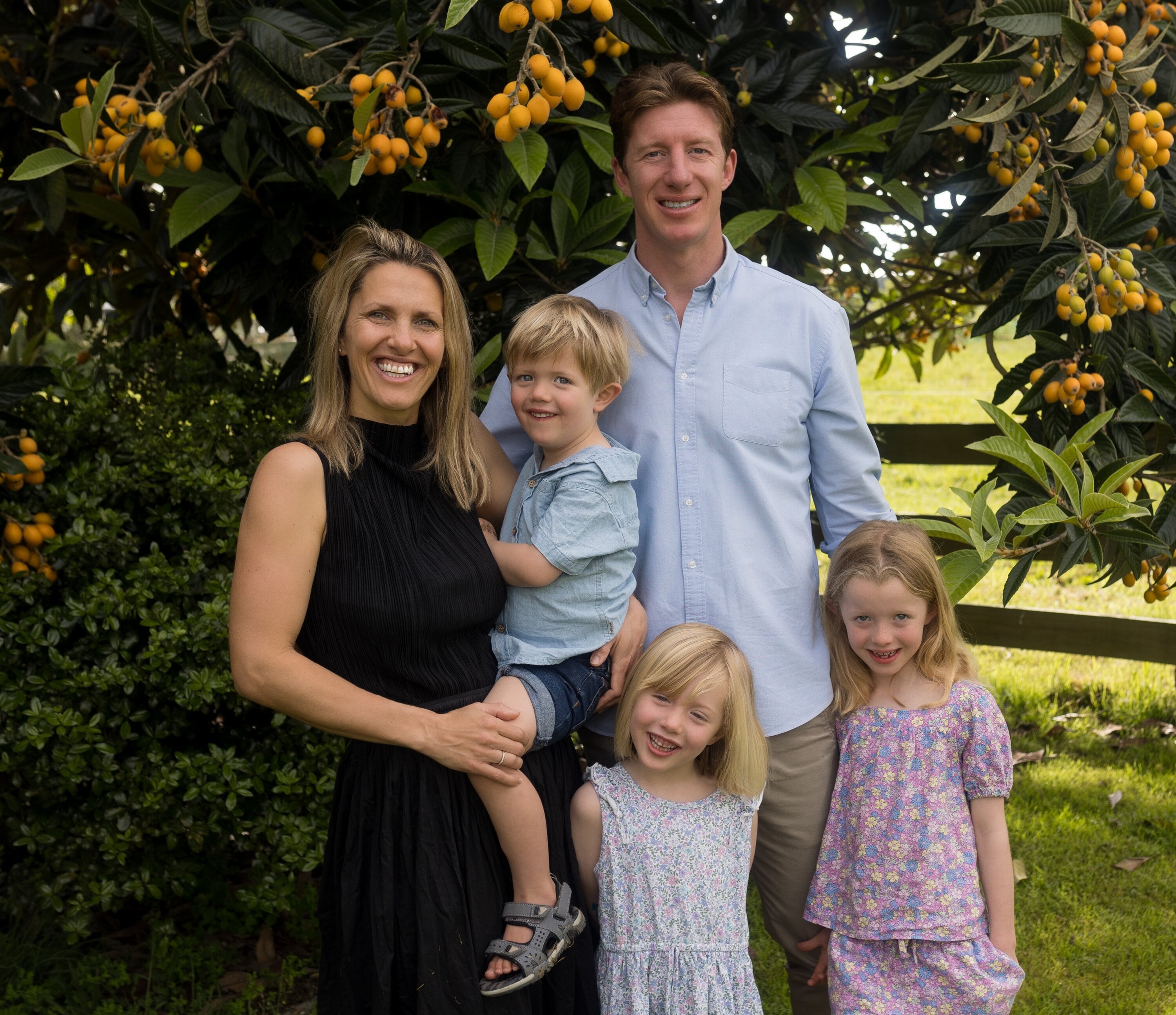 Sam Uffindell is the father of three young children aged 8, 6, and 4, and he credits his wife Julia for her unwavering support. Photo / Supplied.