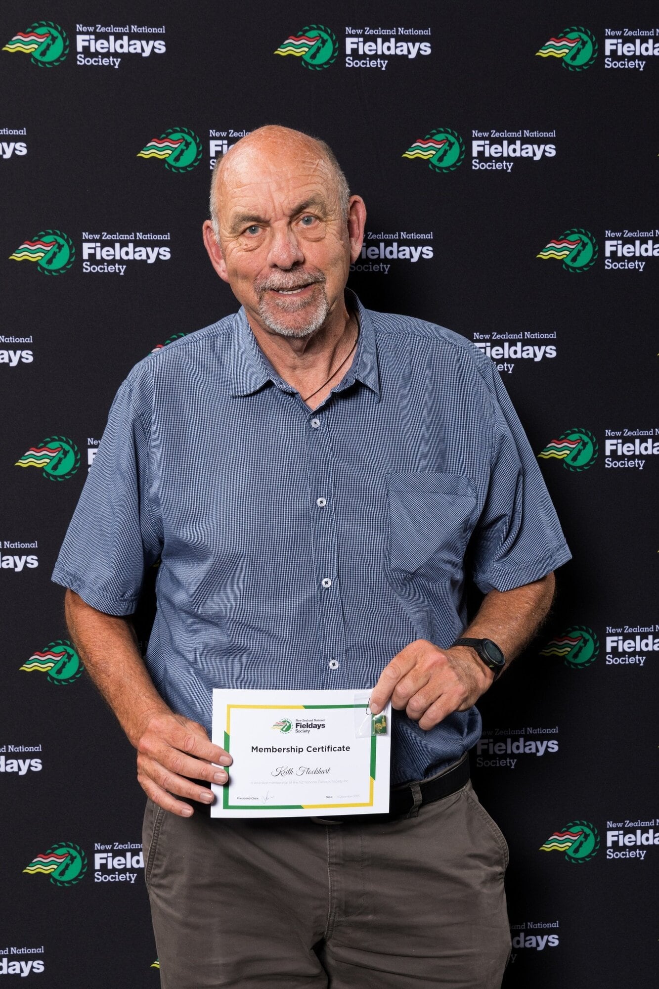  Keith Flockhart became a volunteer in 2024 and last year won the New Zealand National Fieldays Society&rsquo;s Volunteer Rookie of the Year. Photo / Supplied