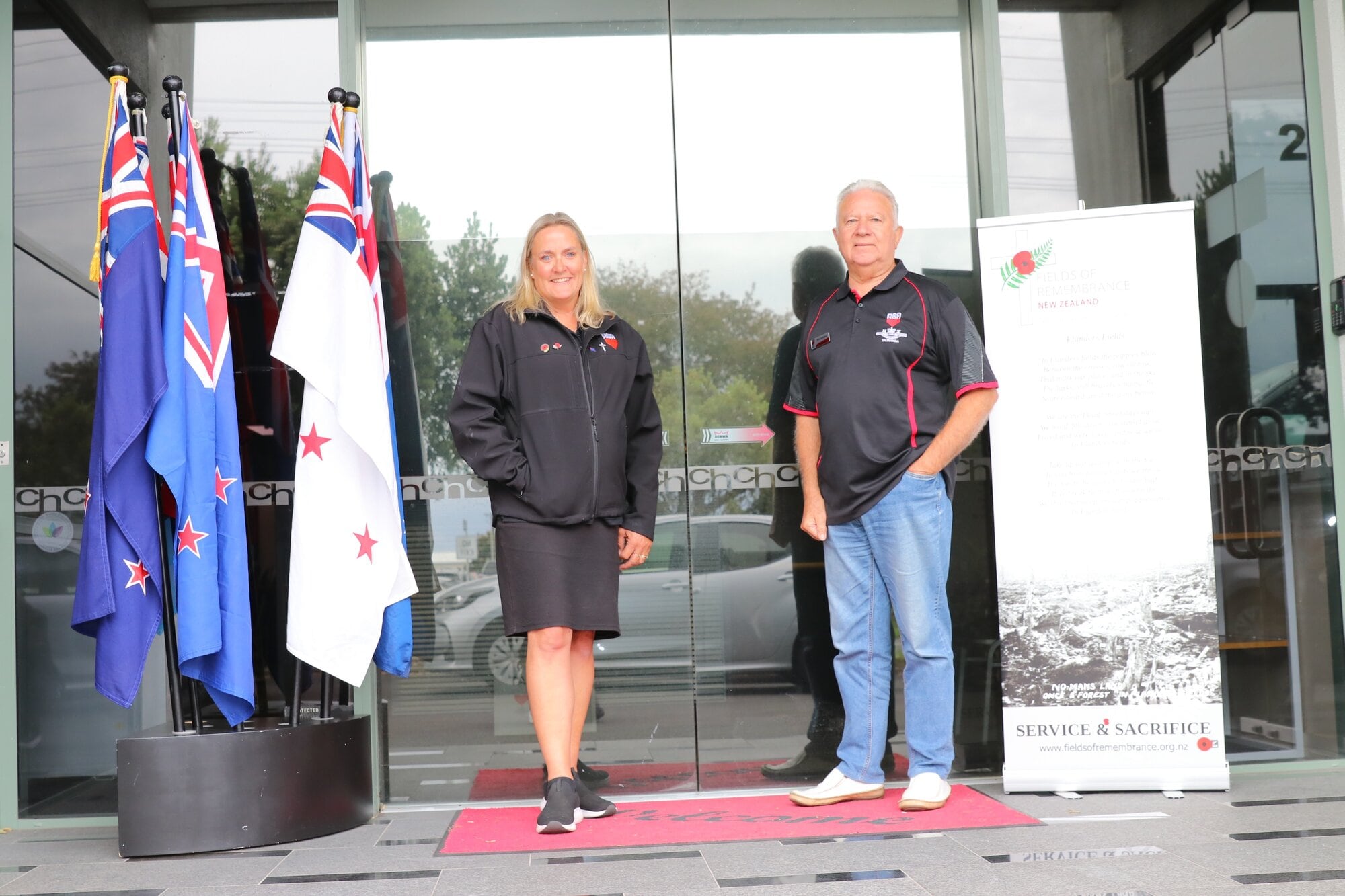 Tauranga RSA manager Sue Martin and  Tauranga RSA president Morton Anderson. Photo / Kelly O&rsquo;Hara