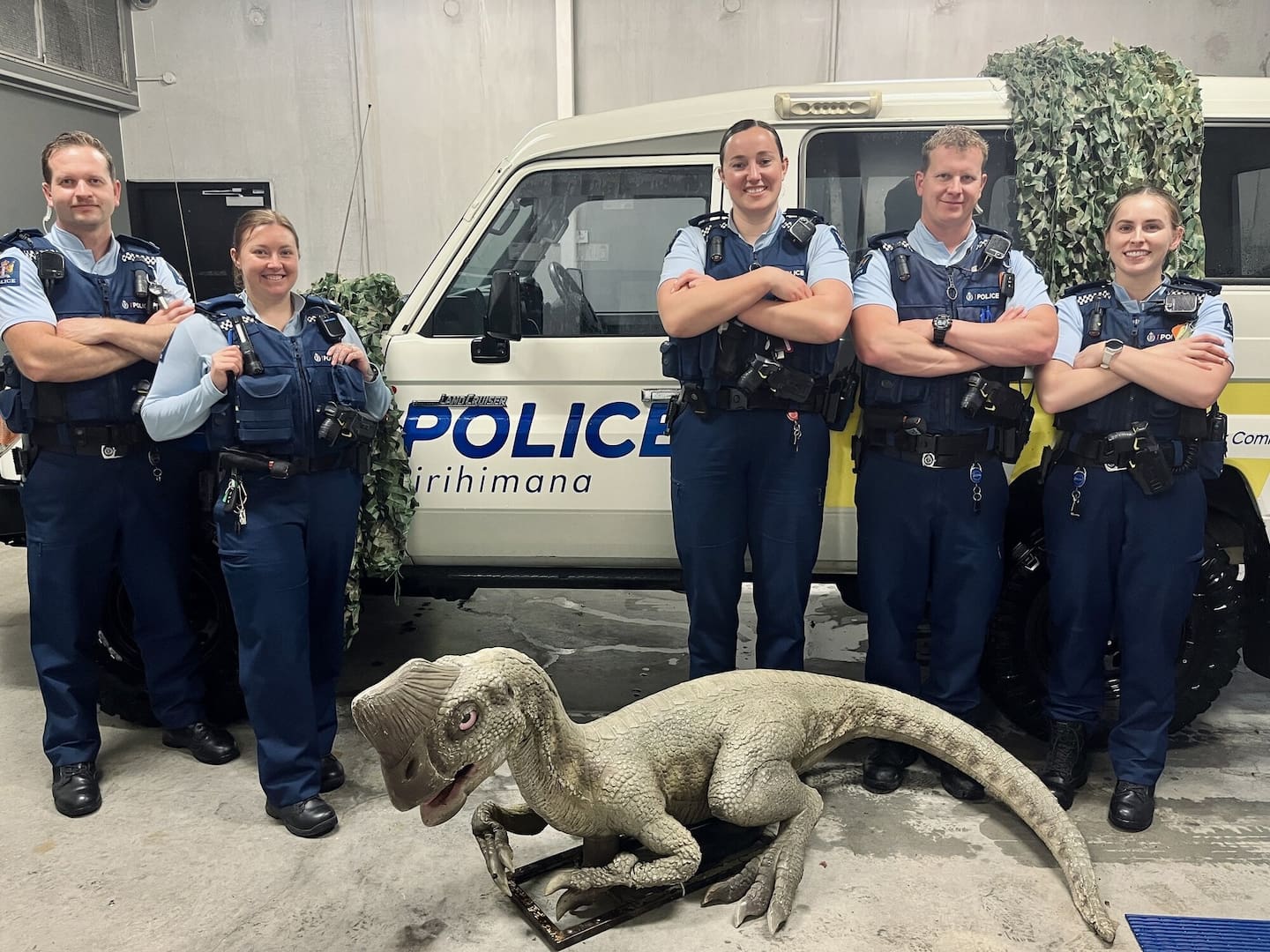 Police arrested a 20-year-old after recovering a dinosaur stolen from a display.