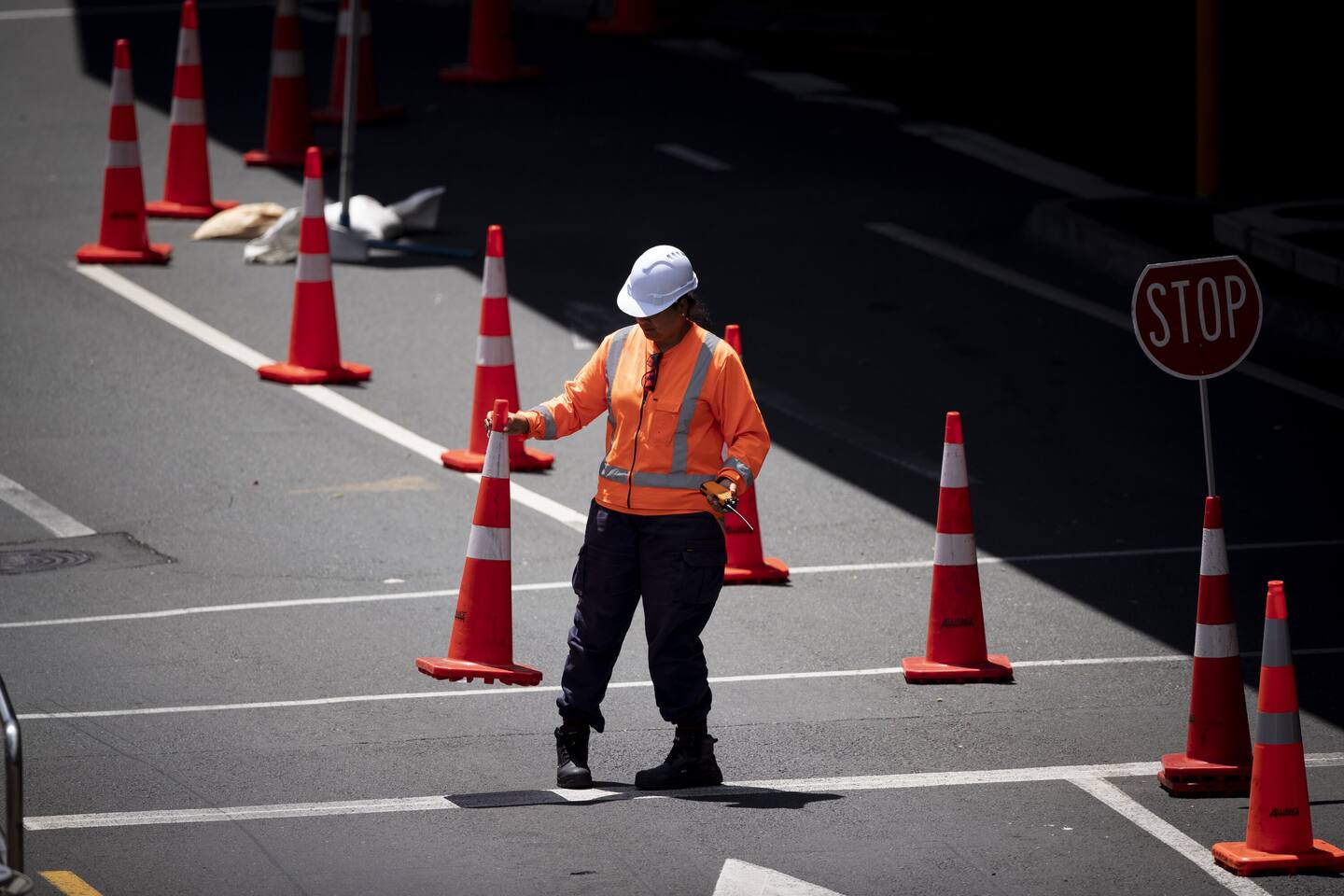 Auckland Mayor Wayne Brown says road cones on Auckland streets are creating a city of cones. Photo / Dean Purcell