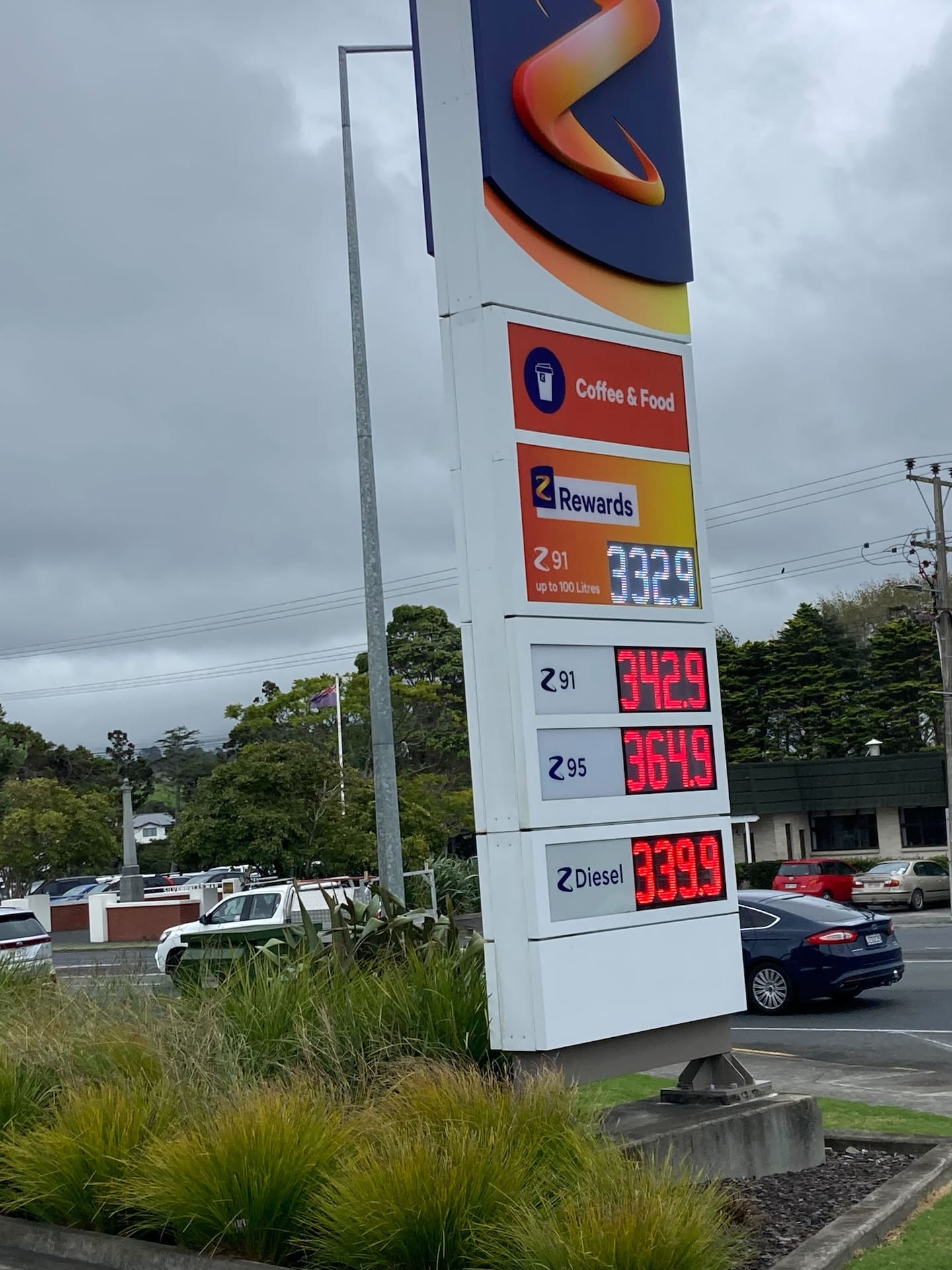 Z Energy in Auckland's Silverdale is selling 91 for 7c cheaper than diesel, if motorists use Z Rewards.