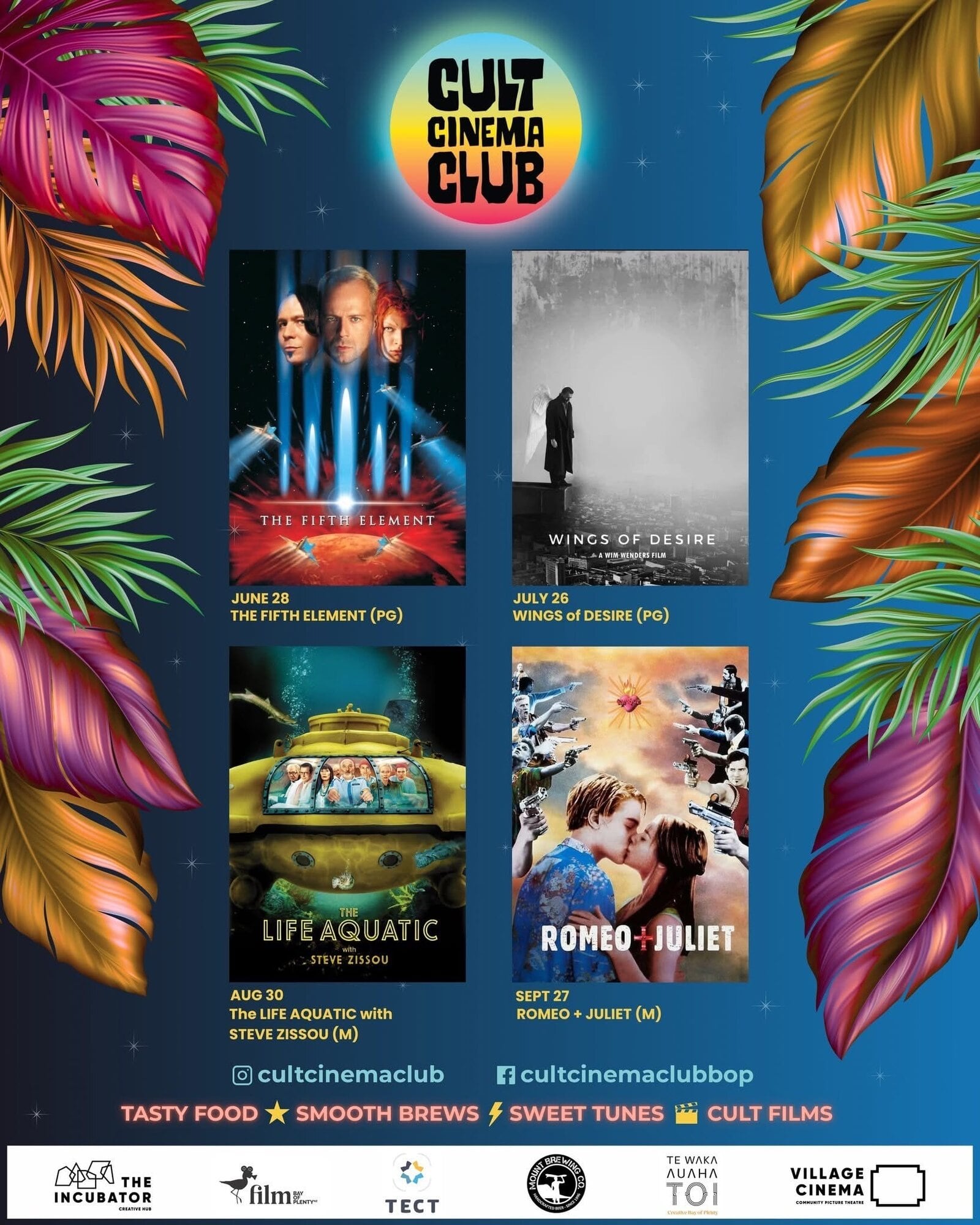  Poster for 2025 winter series of Cult Cinema Club films.  Photo / Supplied.