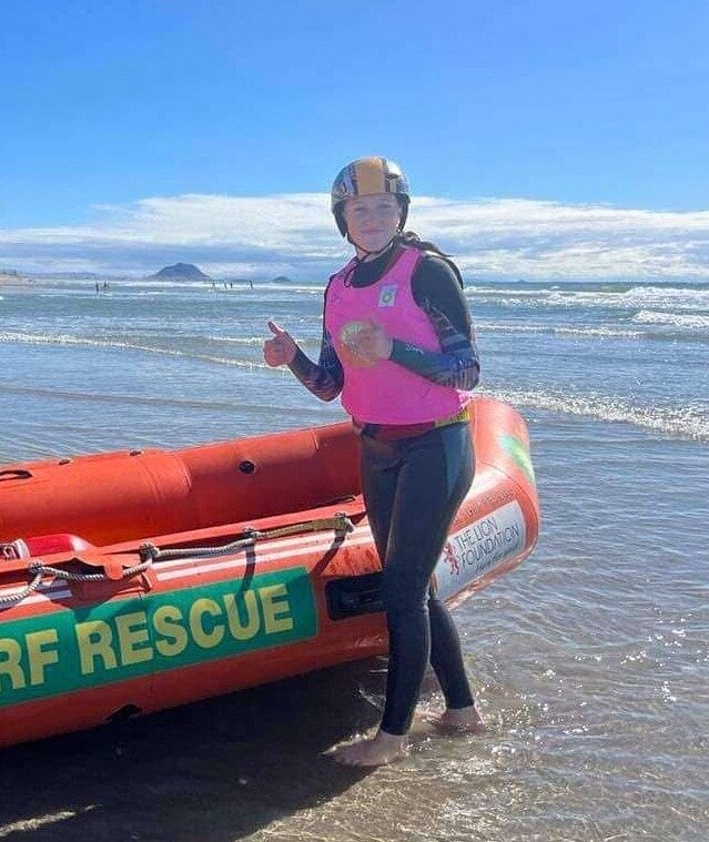  Macy Svendsen the lifeguard. Photo / Supplied