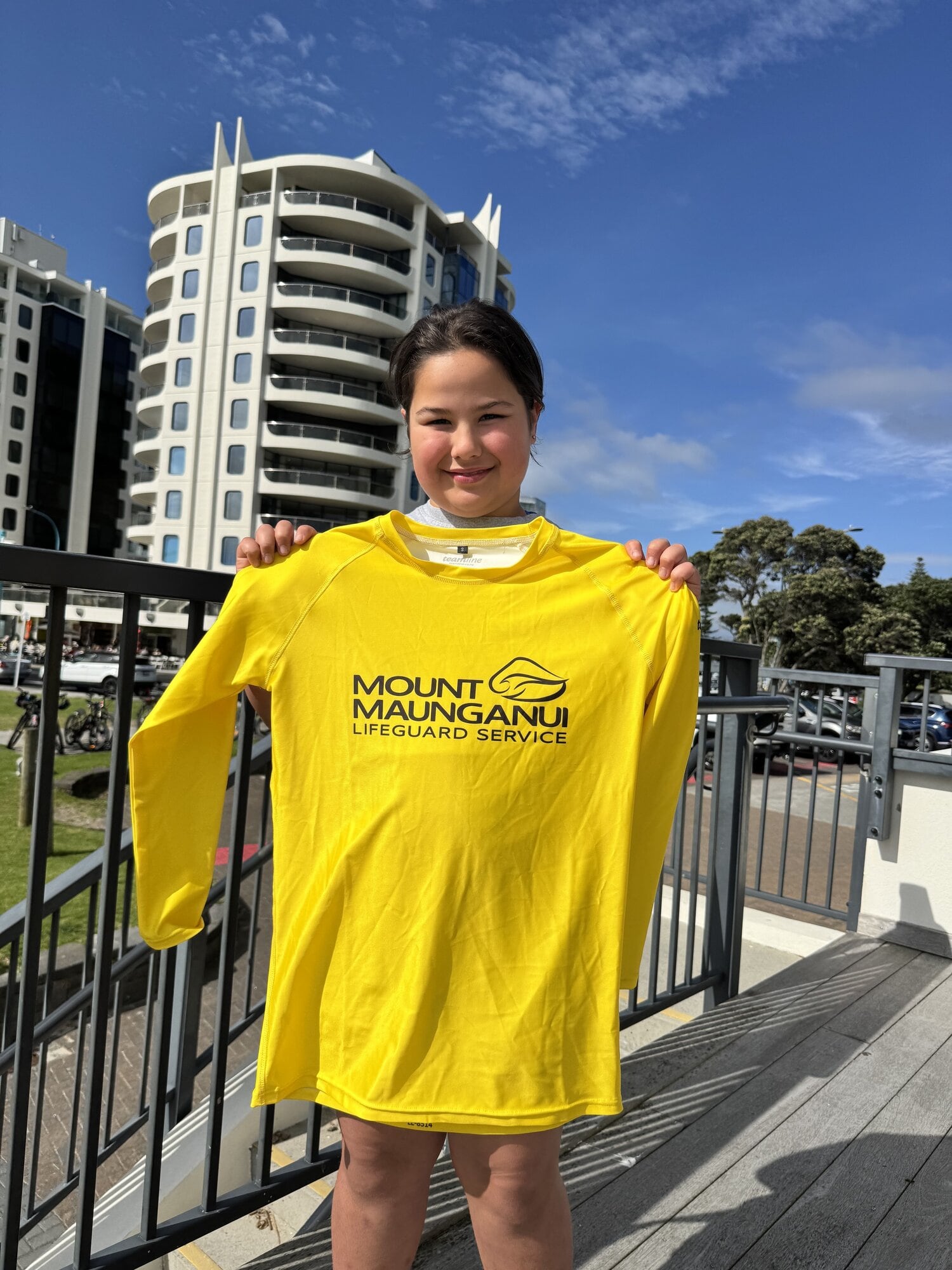 Kalia Saia was asked to become part of the junior Mount Maunganui surf lifeguarding Nippers programme after her brave actions to save the toddler. Photo / Supplied