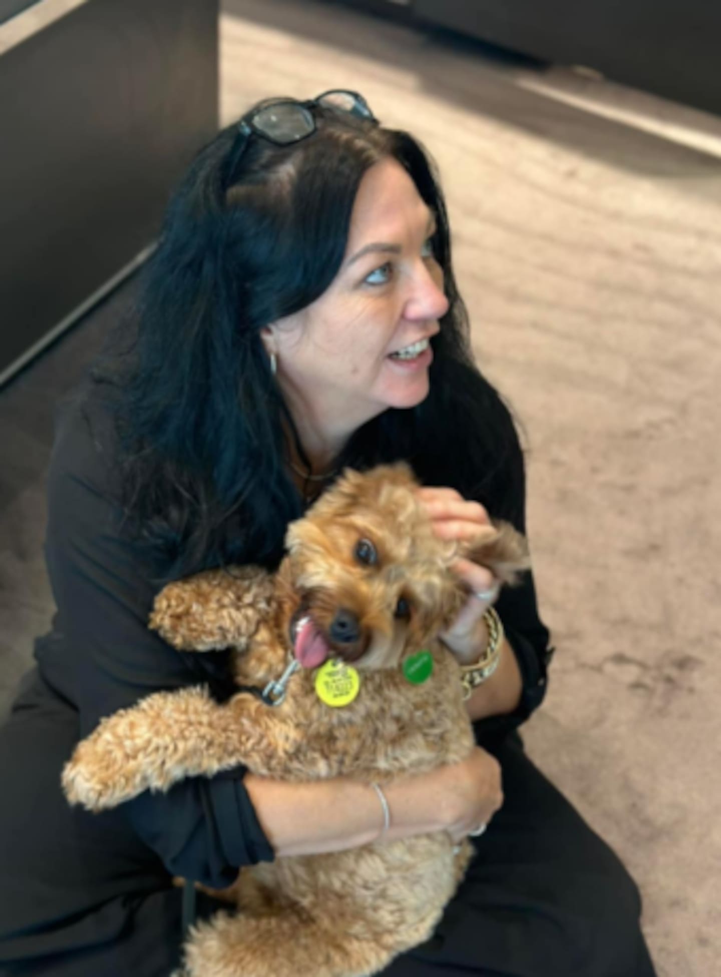 Stacey Penn came to the rescue of a Cavoodle but suffered injuries as a result. Photo / Supplied