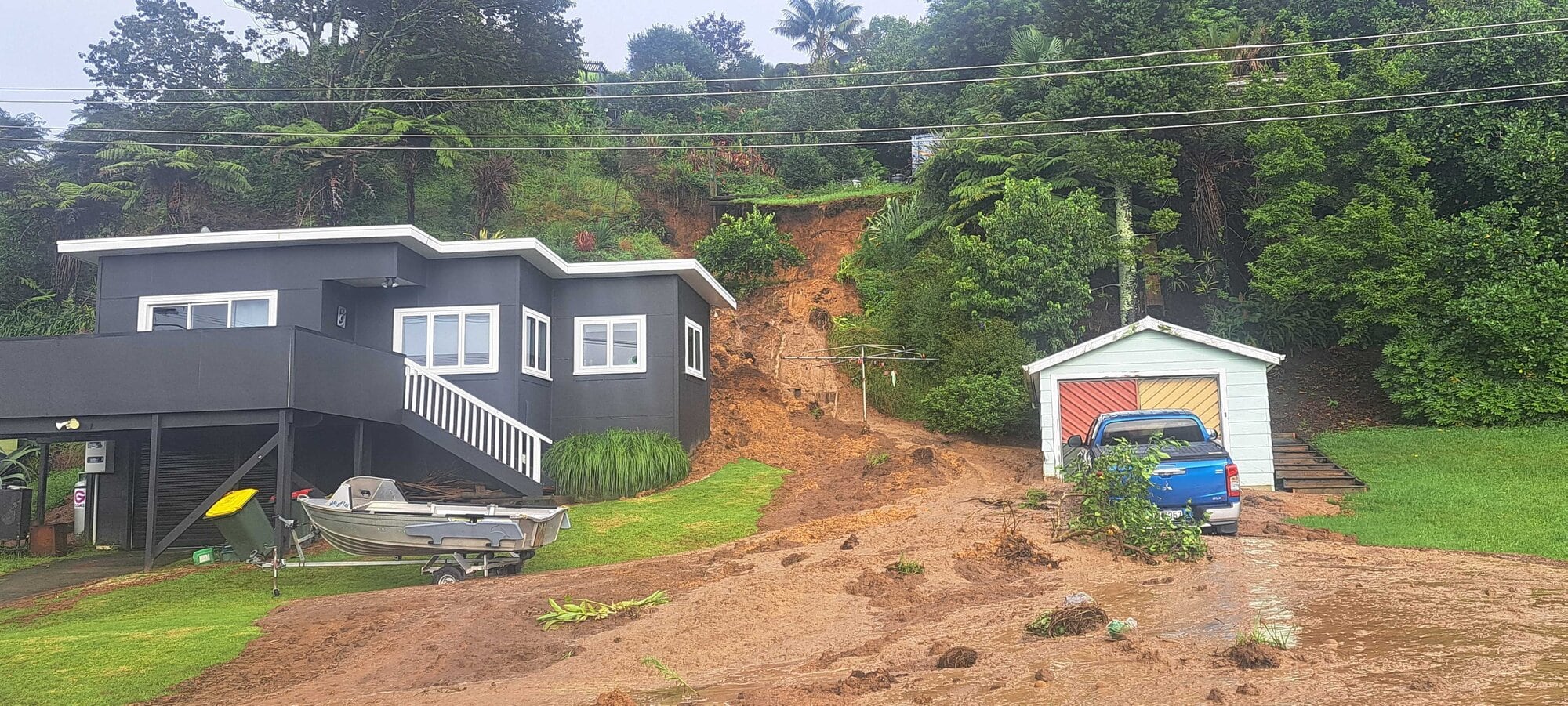 A slip in Ōmokoroa, Western Bay of Plenty. Photo / Sandra Conchie