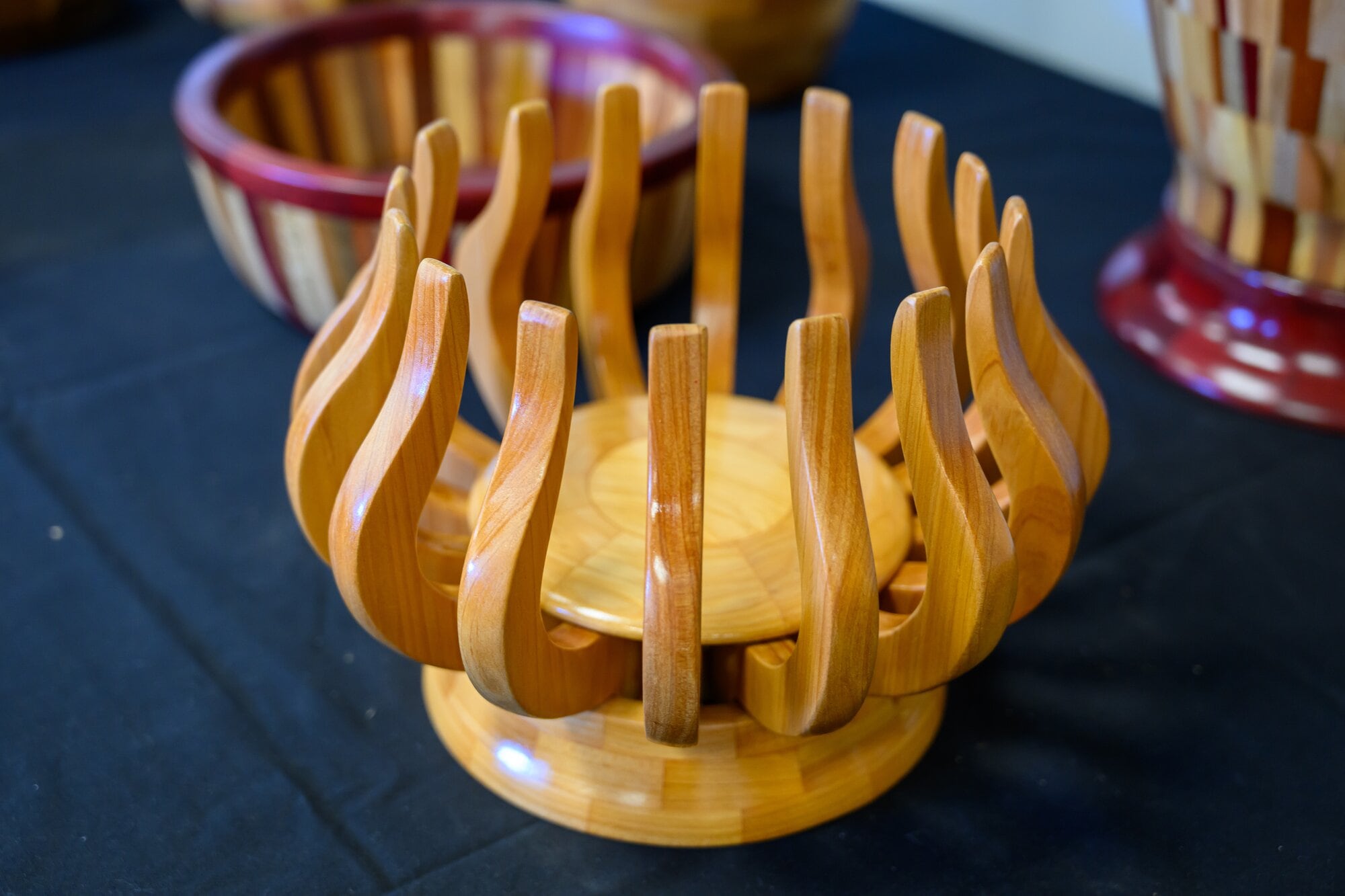 One of the many items on display at the Tauranga Woodcrafters Guild exhibition at Tolo in Ōmokoroa, which runs until November 29. Photo / David Hall