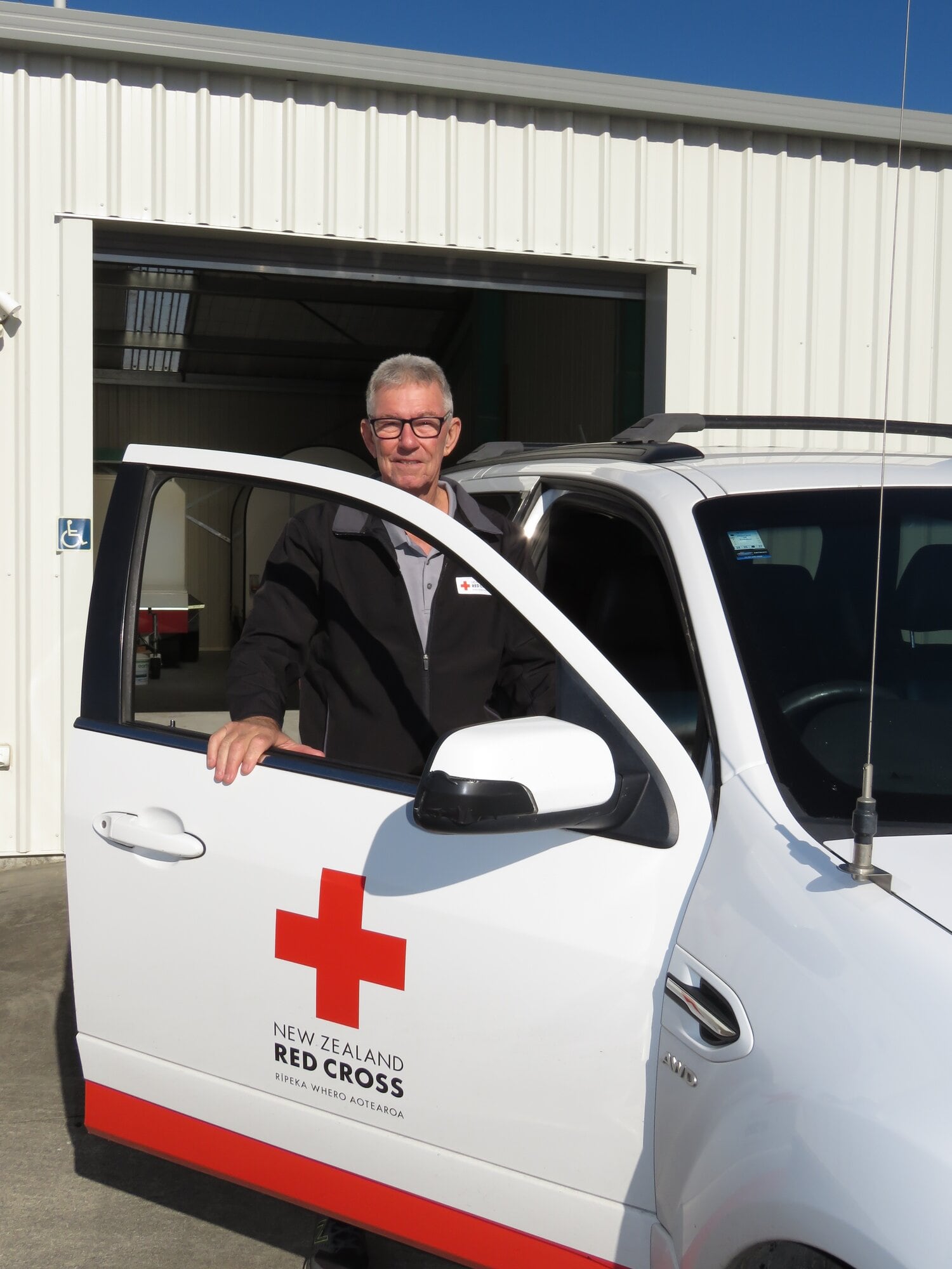  Red Cross Katikati branch president Phil Parker wants more people to volunteer for the newly-established Disaster Welfare and Support Team. Photo / Merle Cave