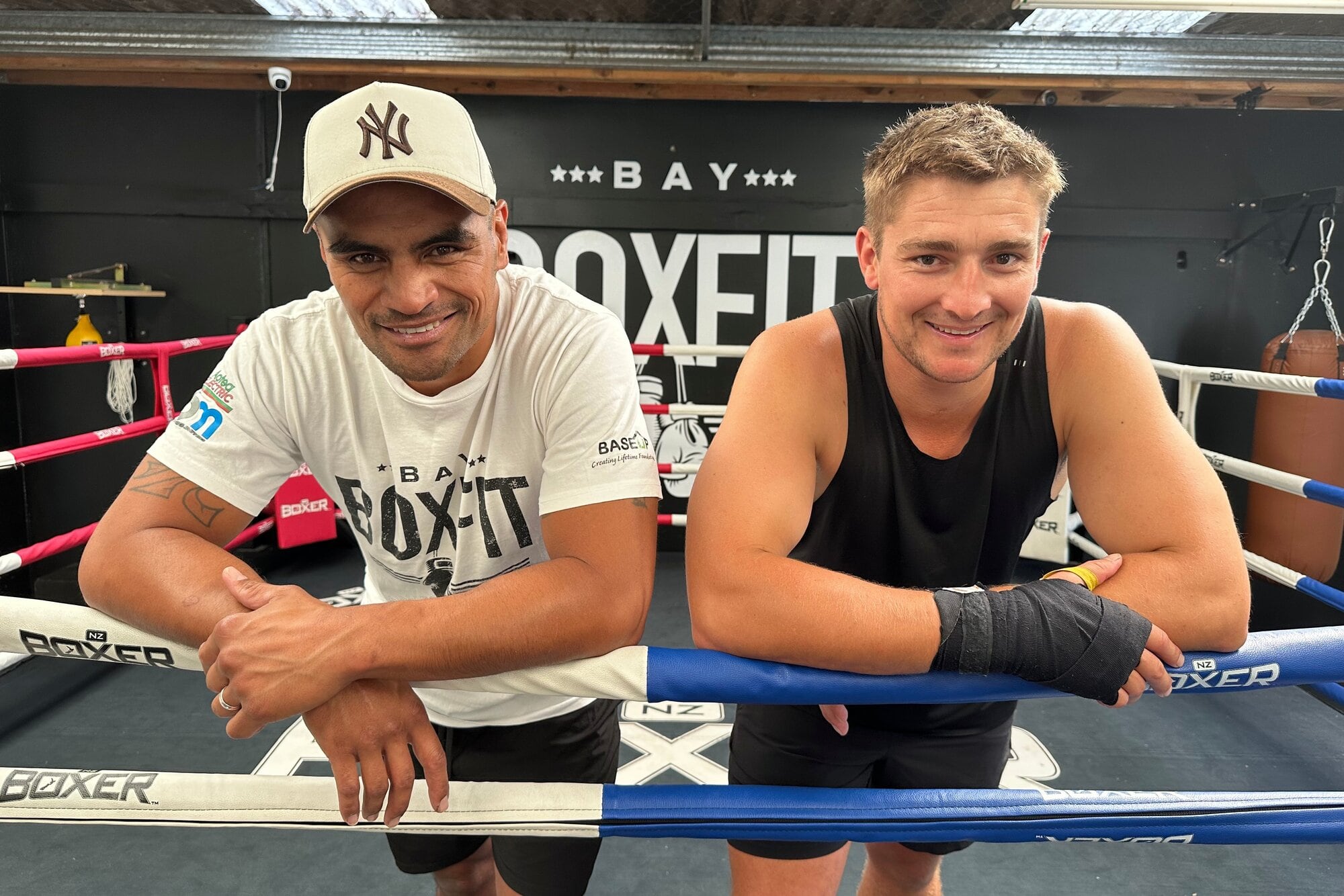 Bay Boxfit co-owner Gunnar Jackson and Dylan Pearce. Photo / Zoe Hunter