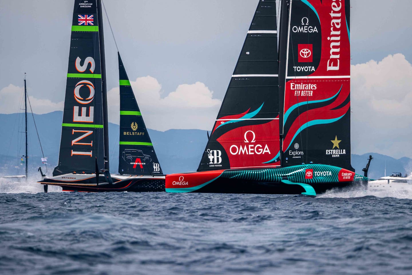 Emirates Team NZ beat Ineos Britannia 7-2 in the America's Cup match. Photo / Photosport