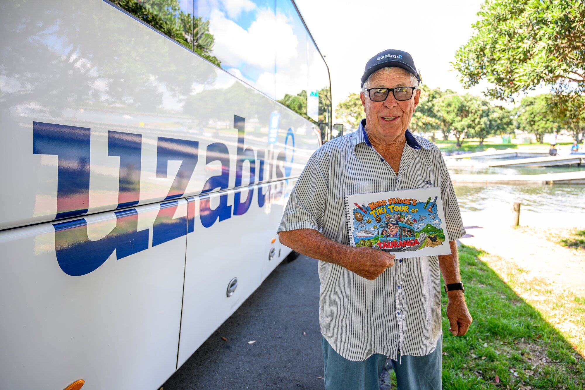  Chris &lsquo;Koro Fridge&rsquo; McAlpine drives school and tour buses for Uzabus.  Photo / David Hall