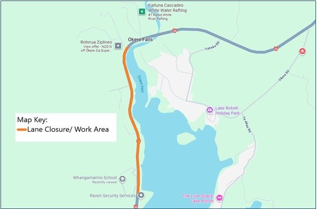  Worksite details. Image / NZTA