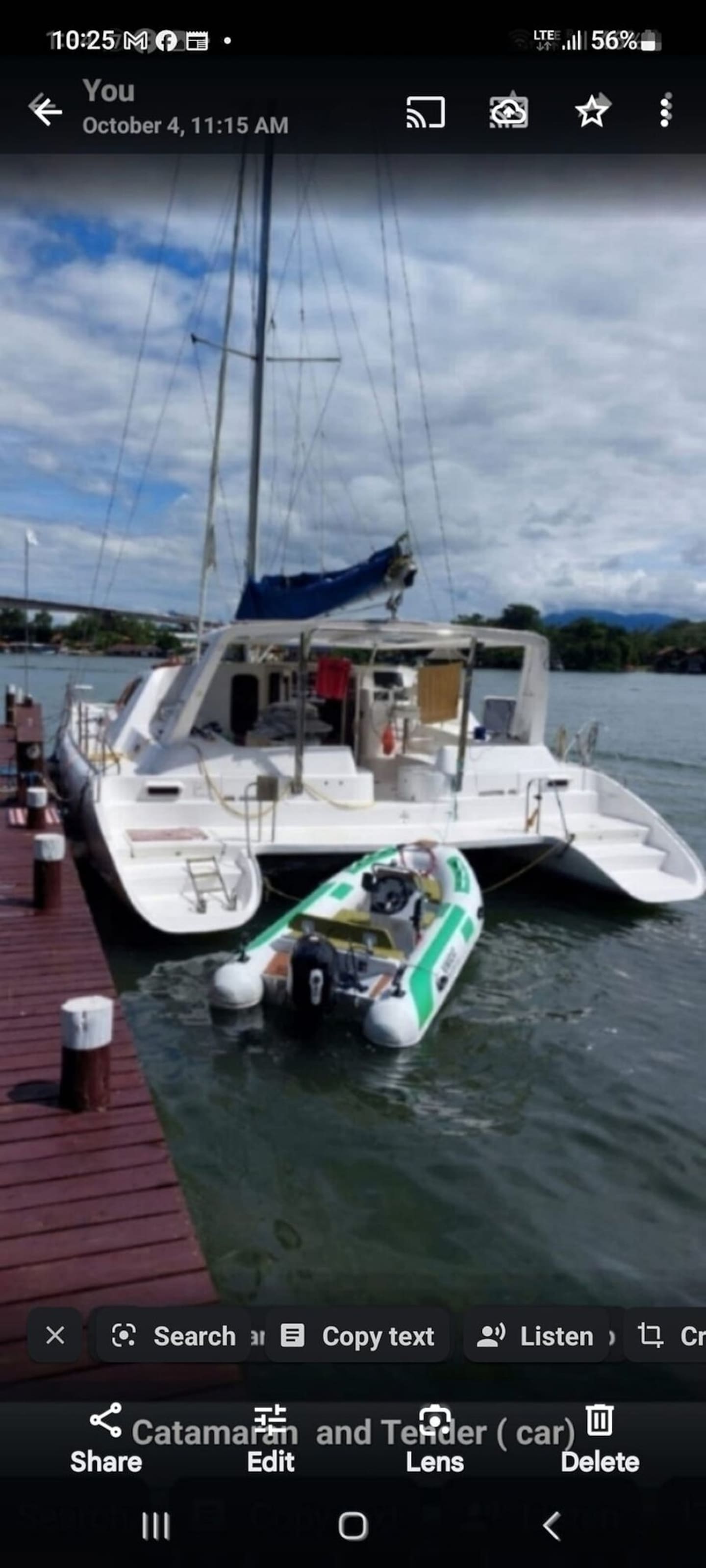 The catamaran which was home to former Napier City Councillor Peter Beckett in Central America for the past few years after he was acquitted of the alleged murder of his second wife in Canada. Photo / Supplied