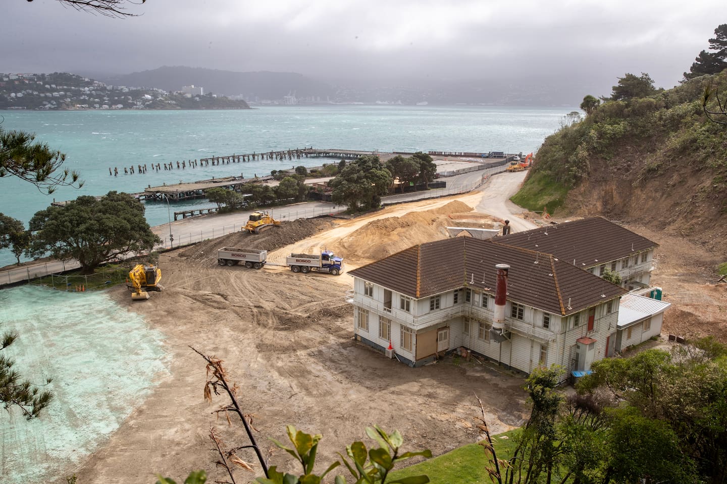 Sir Peter Jackson wants to restore and expand the officers鈥 mess building in Shelly Bay, Miramar, Wellington. Photo / Mark Mitchell