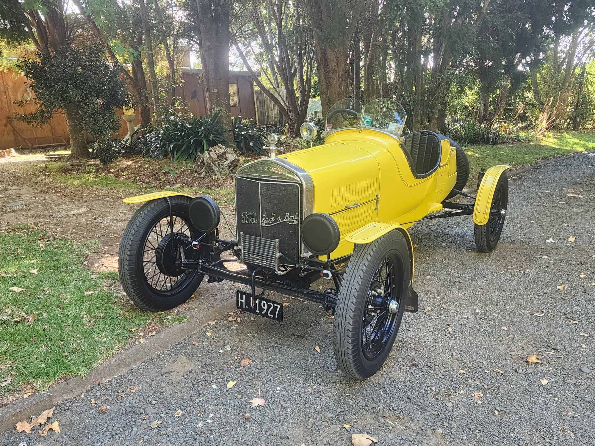 This yellow 1927 Ford Race-A-Bout from Waiuku is coming to the Classic & Vintage Vehicle Show in Tauranga on August 24. 